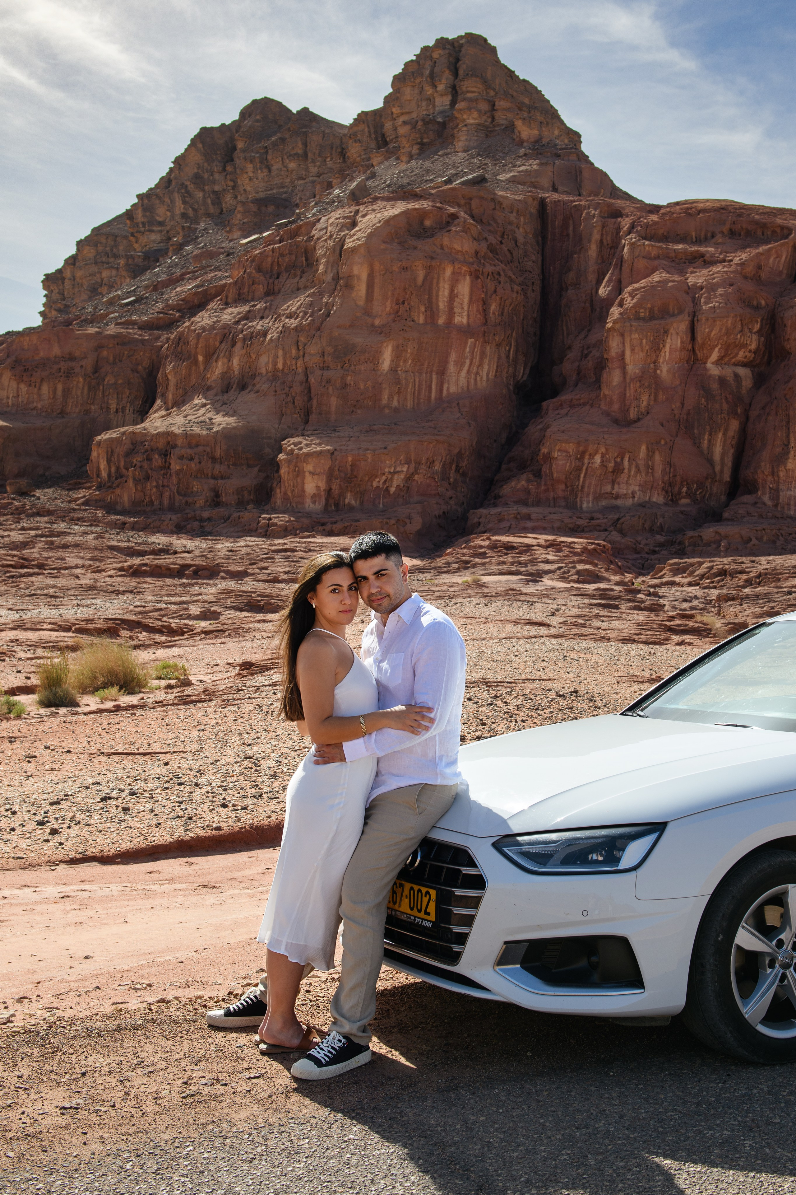 Save the Date for Jess & Gelad in a Timna Canyon. Family children pregnancy love stories photographer in Eilat Israel Olga Amchislavsky