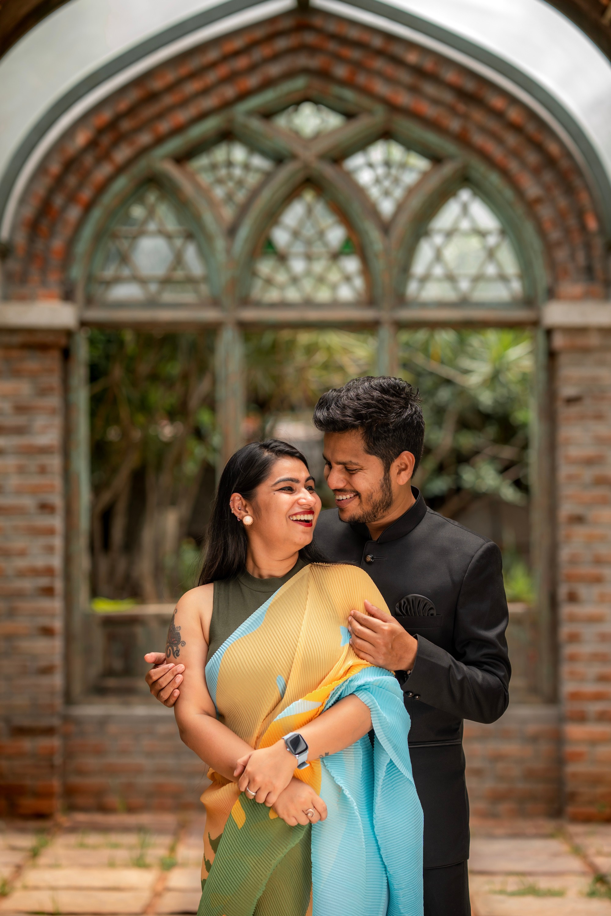 Prakriti & Ayush, Pre-Wedding Shoot at Shibravyi Courtyard, Bangalore | Truly Yours