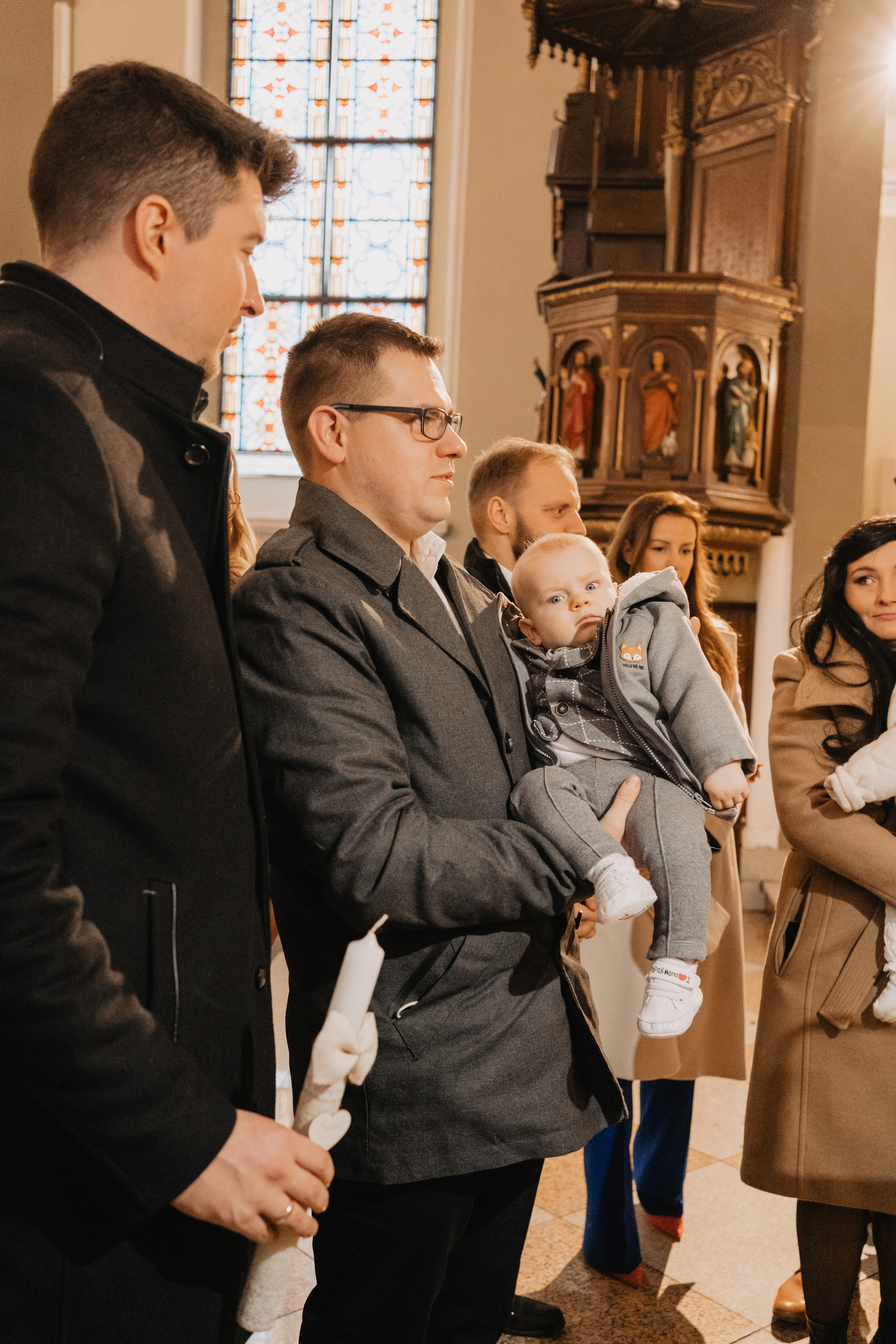 Wyjątkowy dzień dla Szymona - Chrzest święty w Łodzi. Fotograf Łódź - sesja ciążowa, noworodkowa, dziecięca. Studio w Łodzi