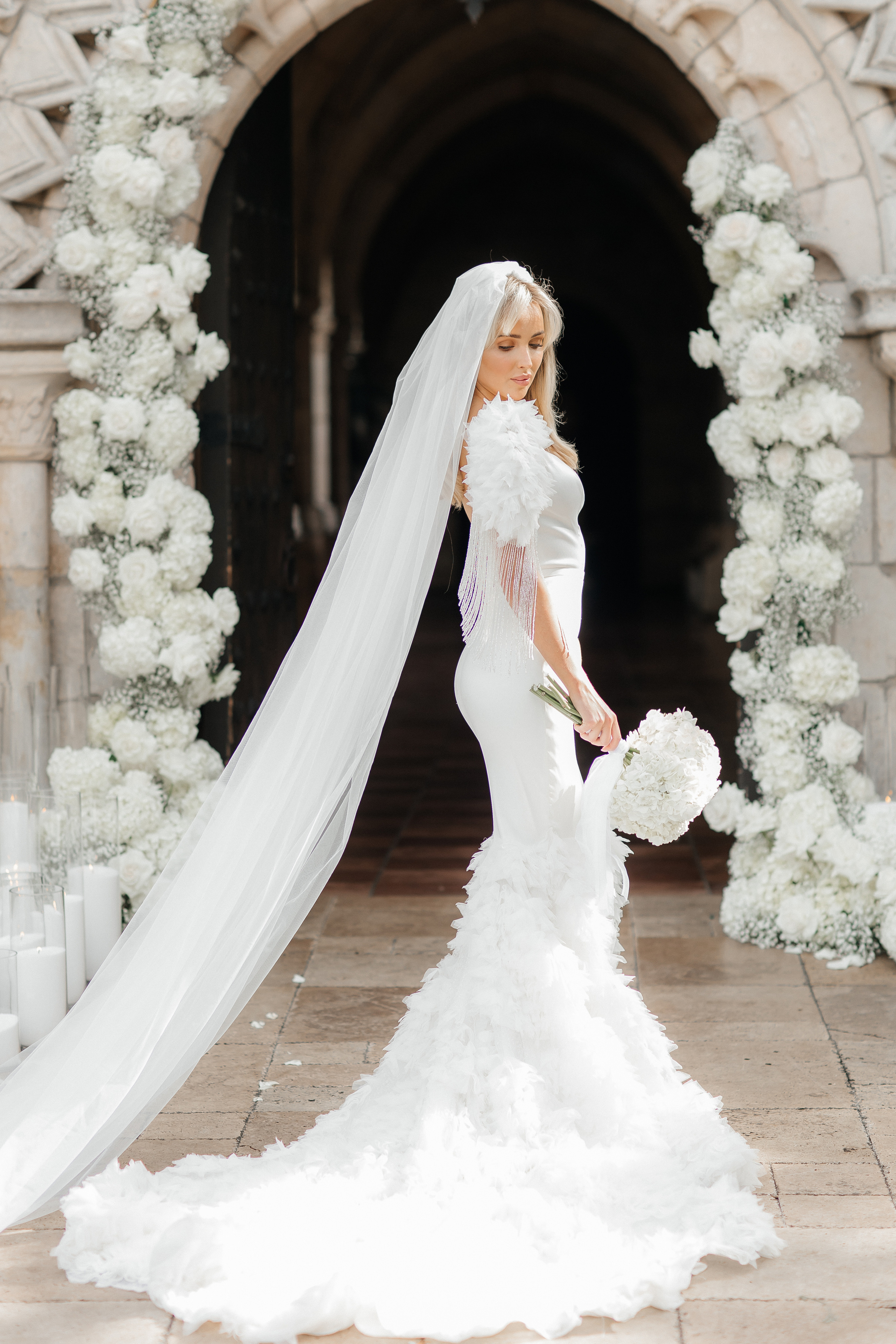 Cute Wedding at Spanish Monastery in Miami. Luxury Wedding Photography and Cinematography