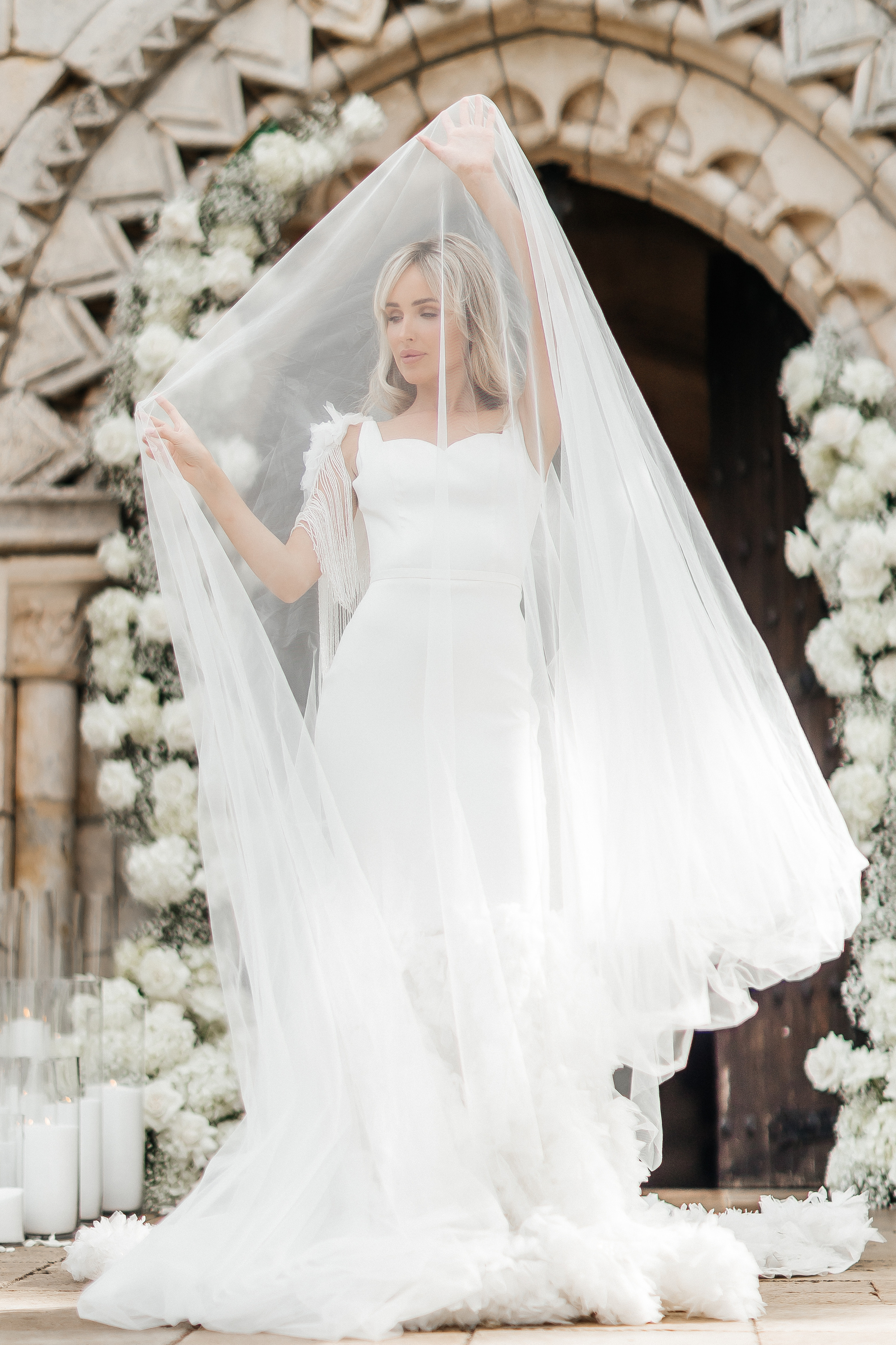 Cute Wedding at Spanish Monastery in Miami. Luxury Wedding Photography and Cinematography