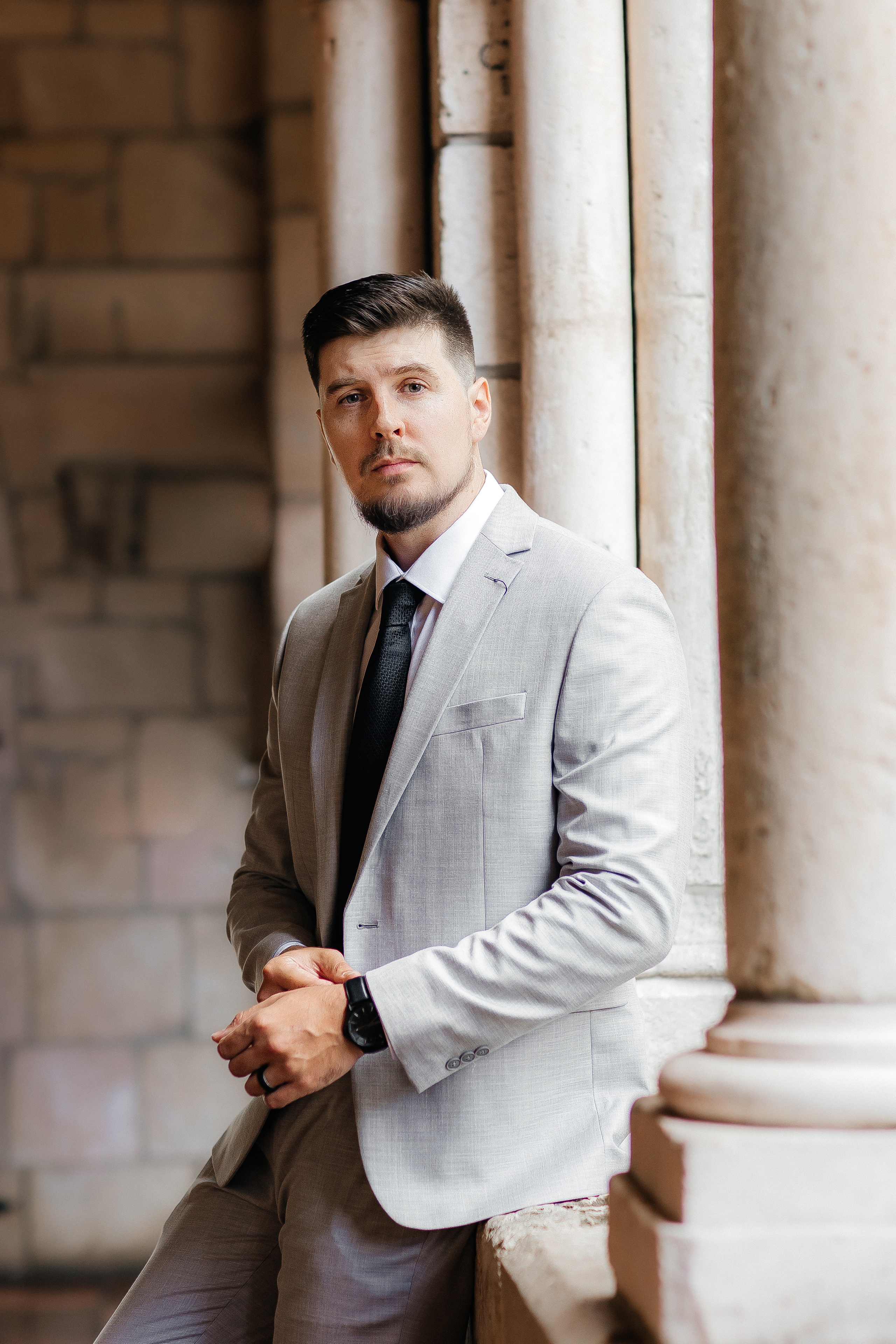 Cute Wedding at Spanish Monastery in Miami. Luxury Wedding Photography and Cinematography