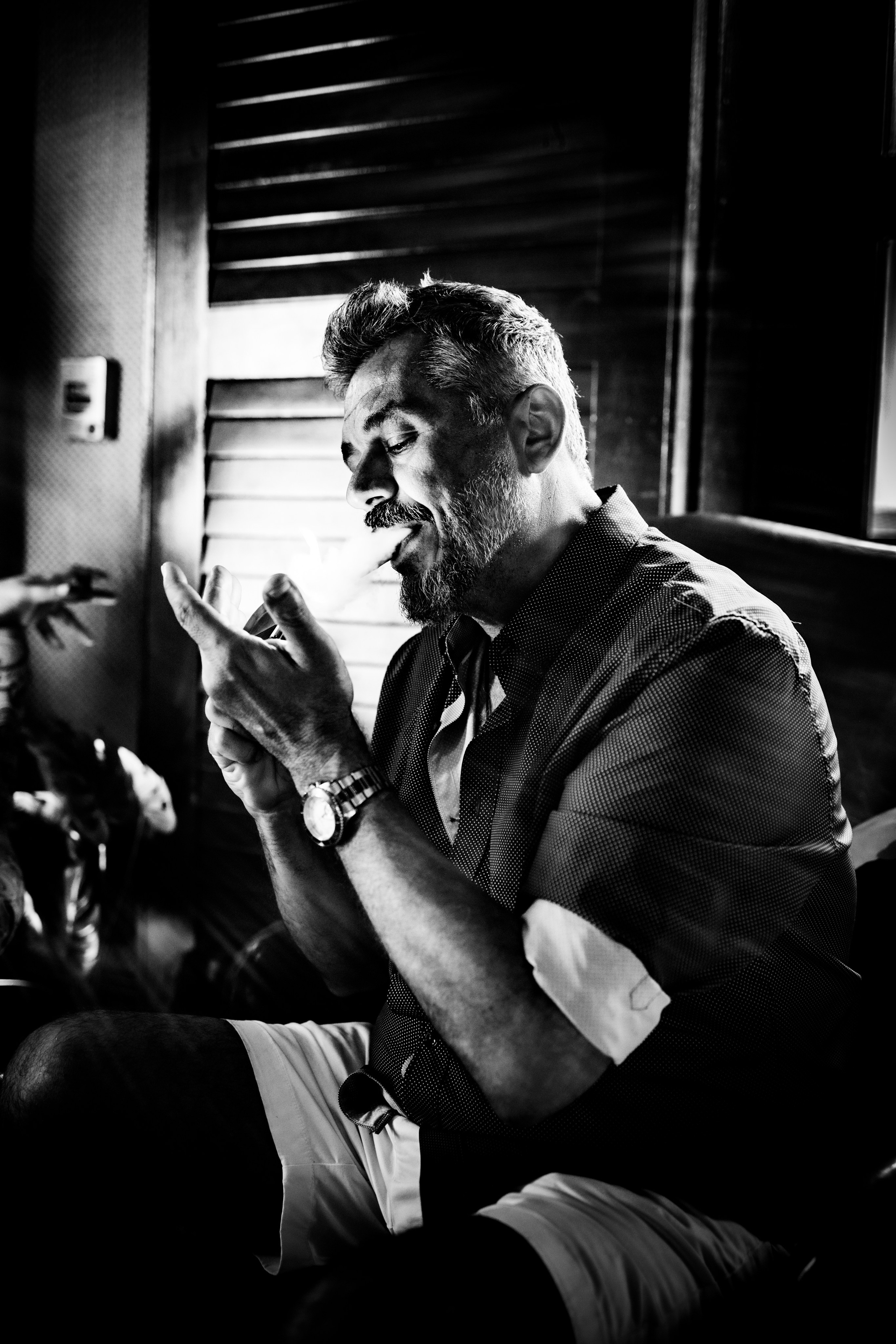 Burn Black and White Series. Out and About 239