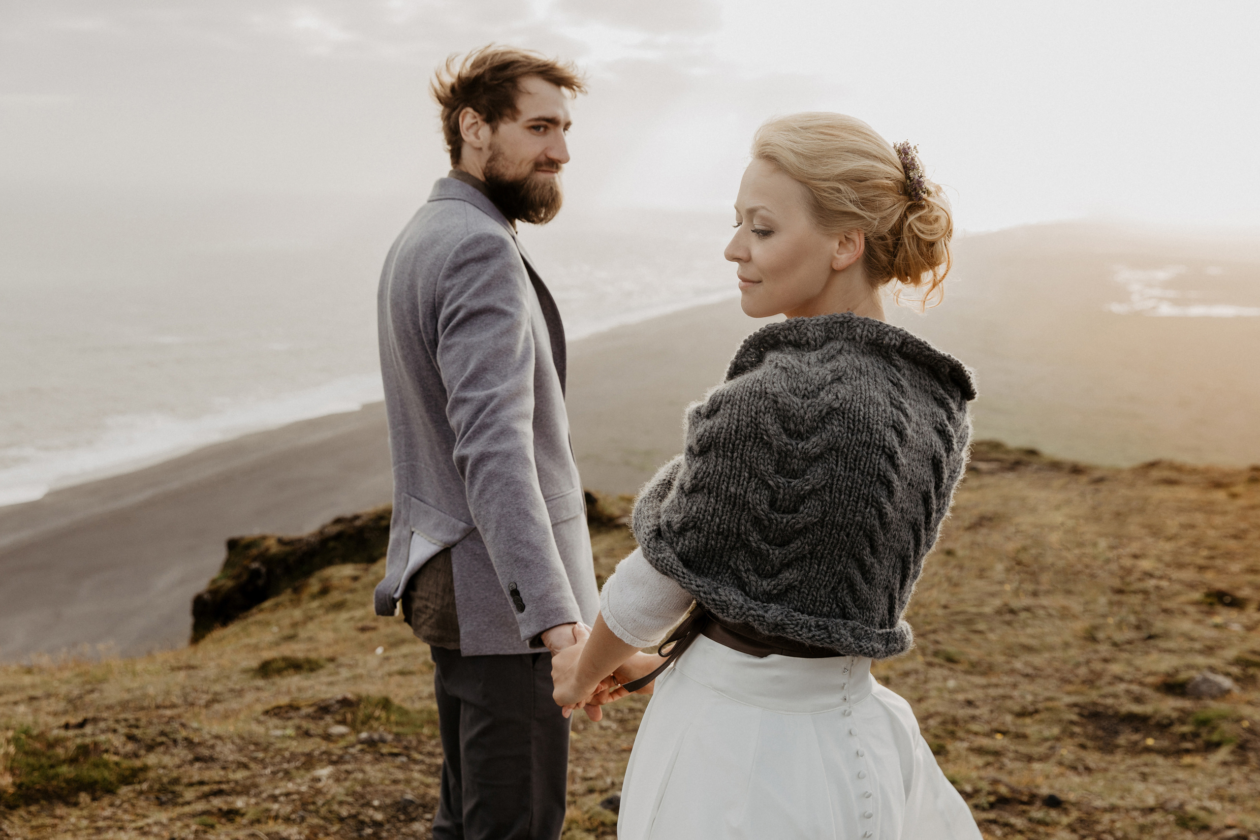 Wedding for two in Iceland | Iceland elopement photographer. Iceland elopement photographer & videographer