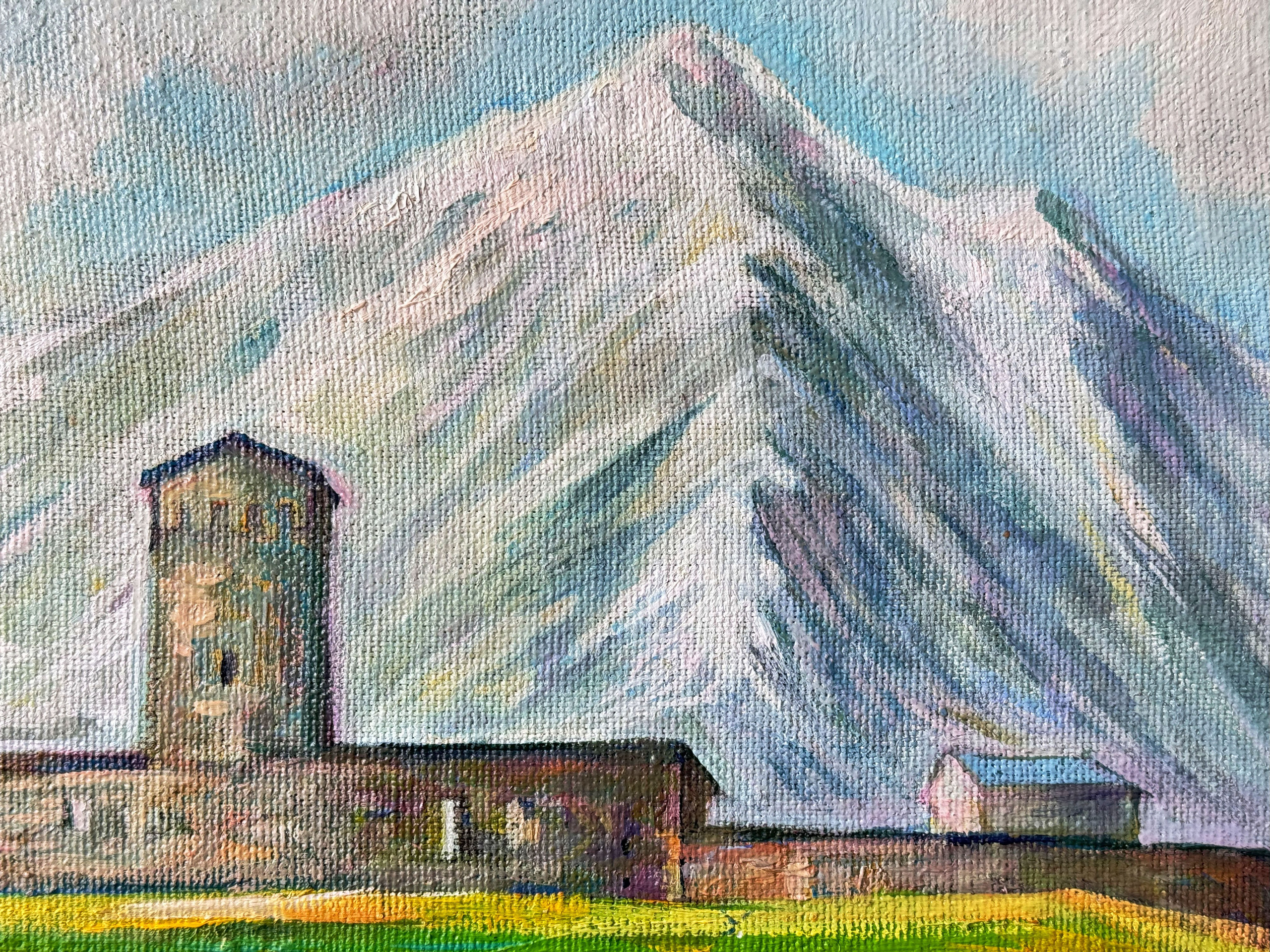 «Ushguli church of the Mother of God». Художник живописец Савелова Ольга