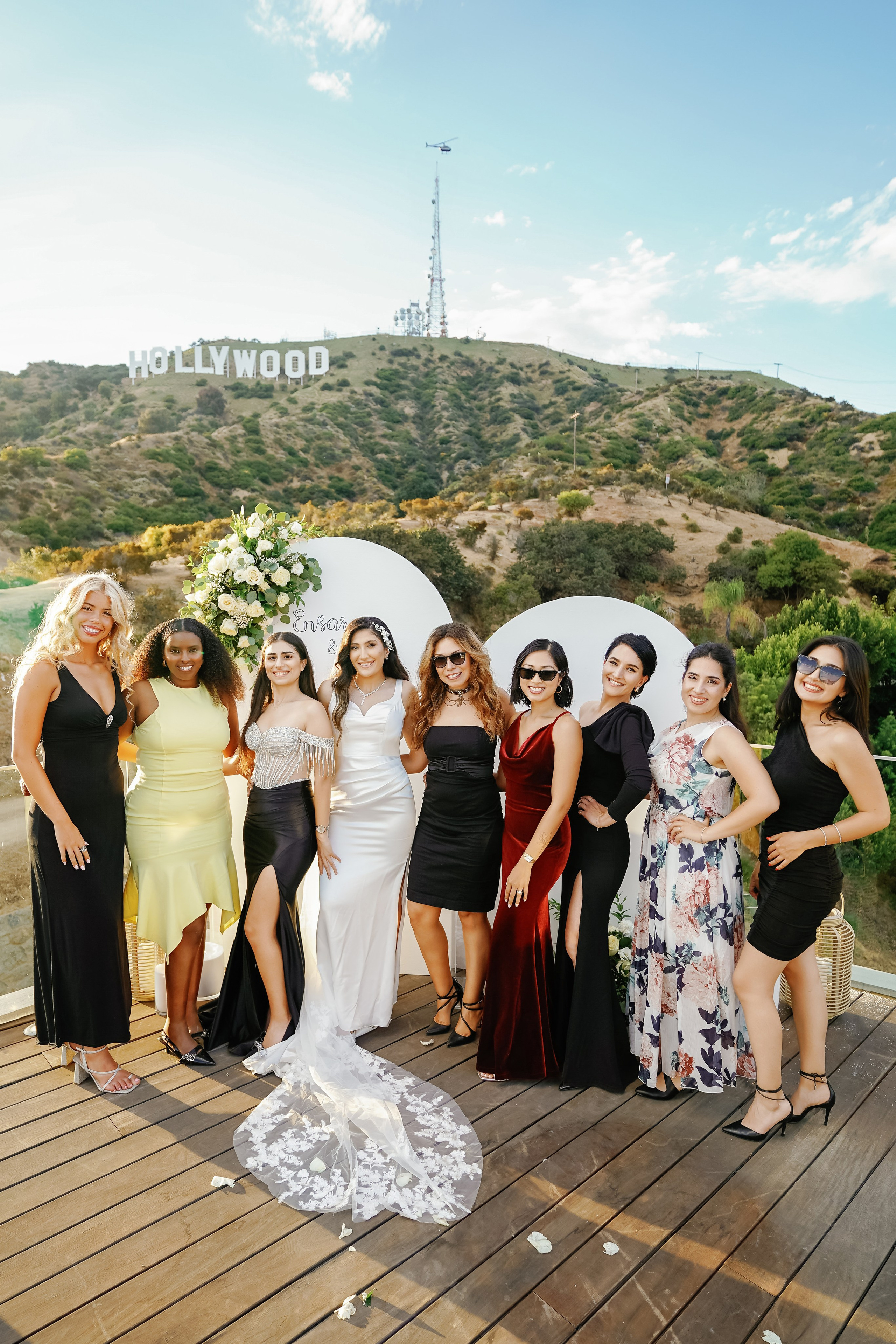 Wedding at the Hollywood Sign Venue, Los Angeles, California. Wedding Photography & Videography Team in California, Los Angeles, San Francisco, San Diego and Travel
