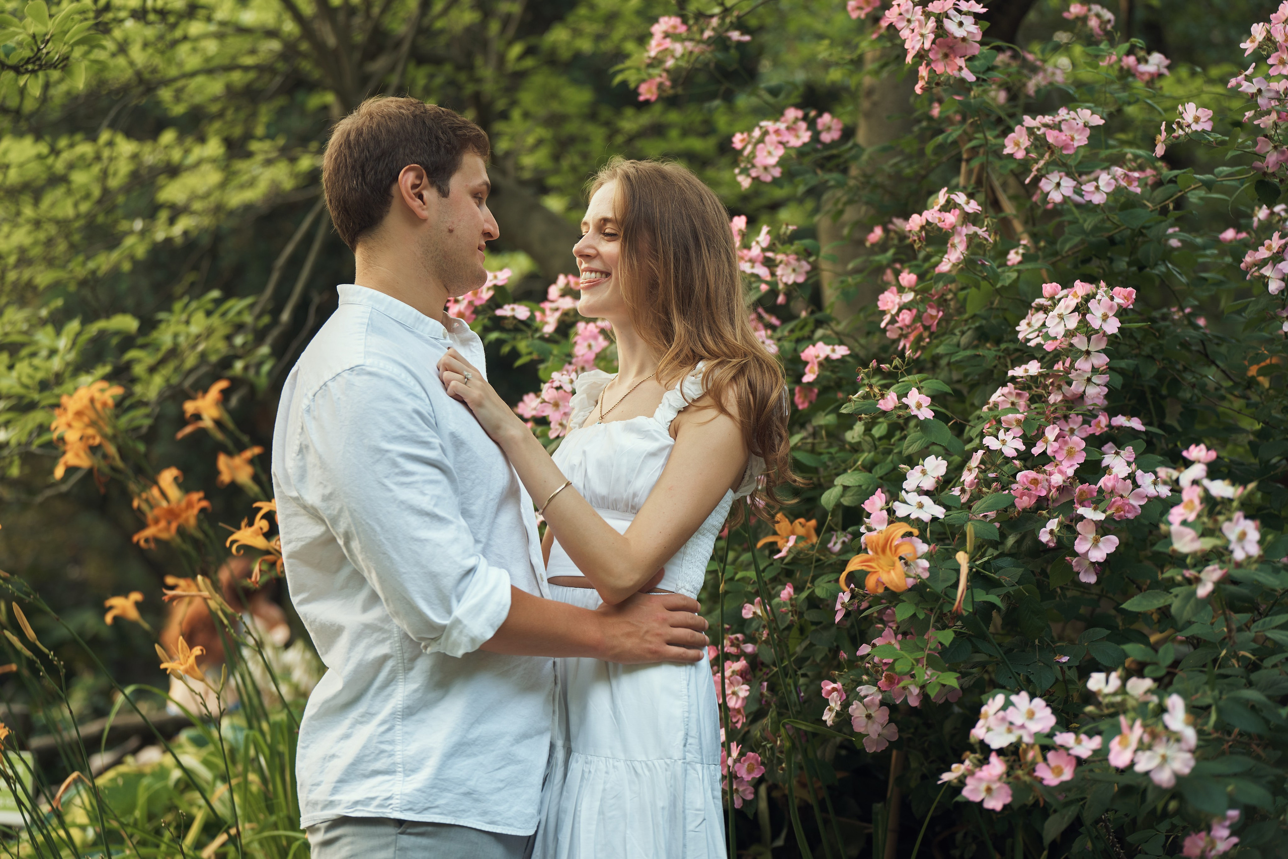 Page and Chris, Central Park. Alex Pedan photography