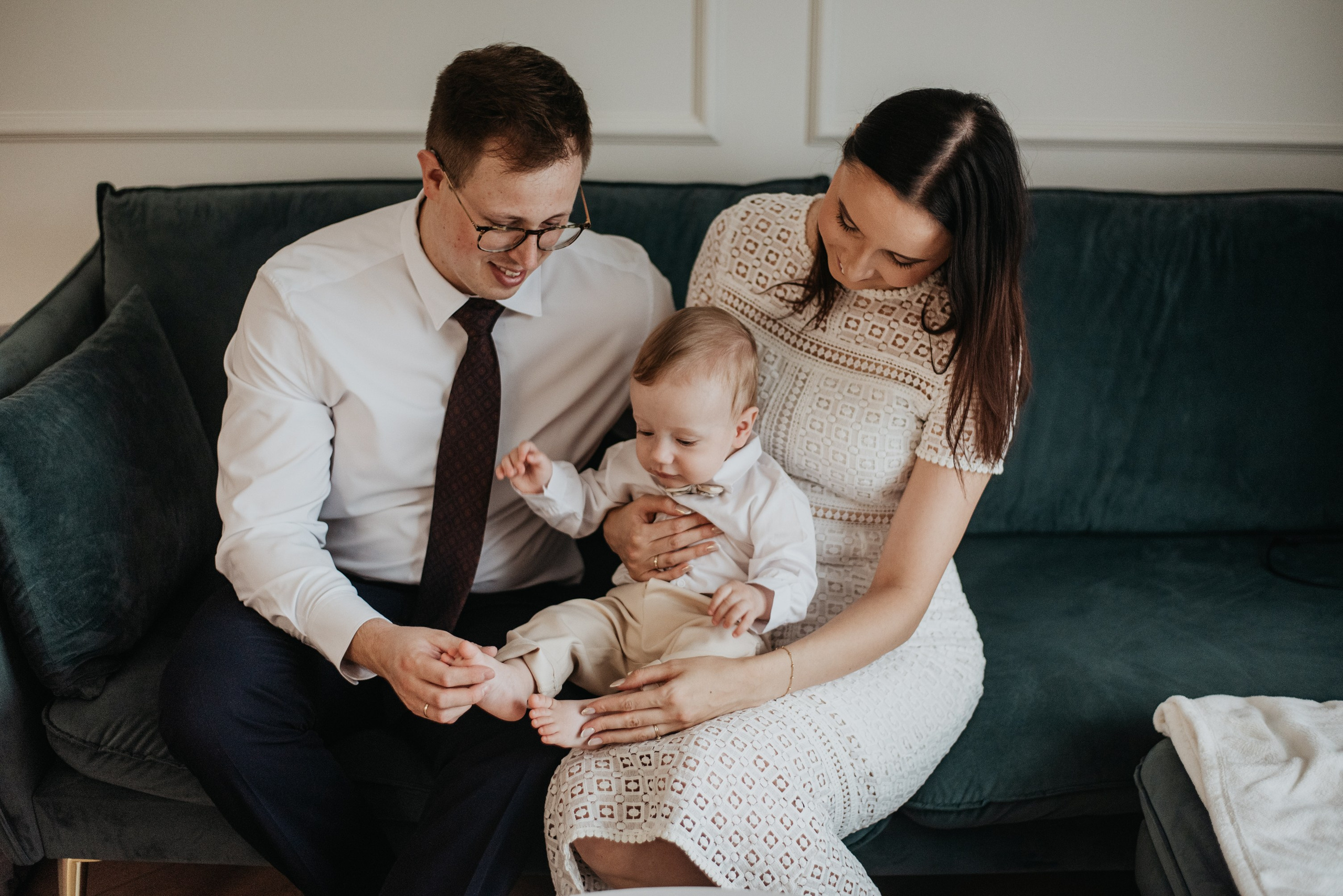 Chrzest Święty Wojtka. Dominika Strachacka Fotografia | Fotograf ślubny i rodzinny Opole Lubelskie Lublin