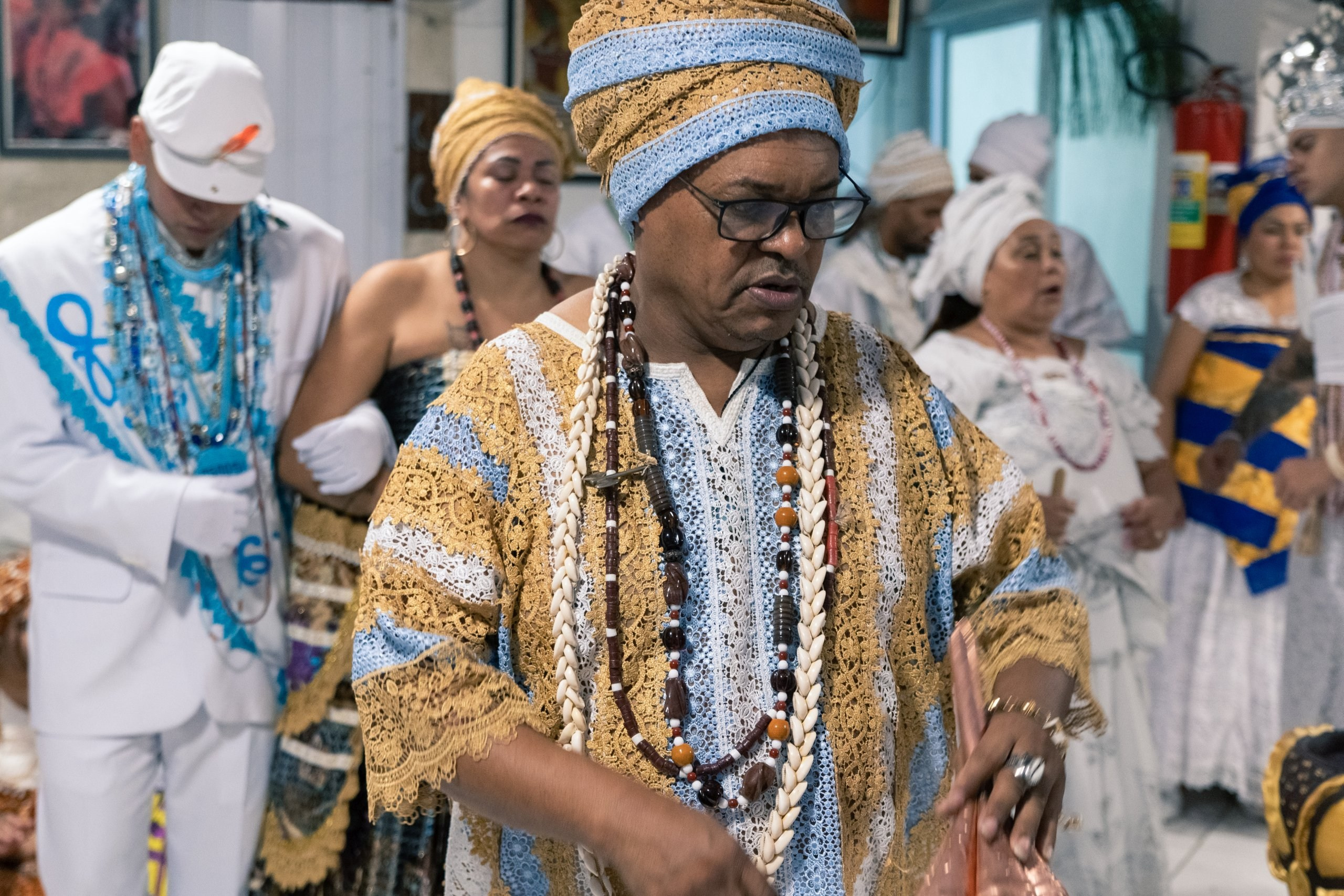19/04/2025 — Iniciação Oloyê Pablo, Ajoyê Maria Júlia e Iyawo Arthur. Aladá Produções