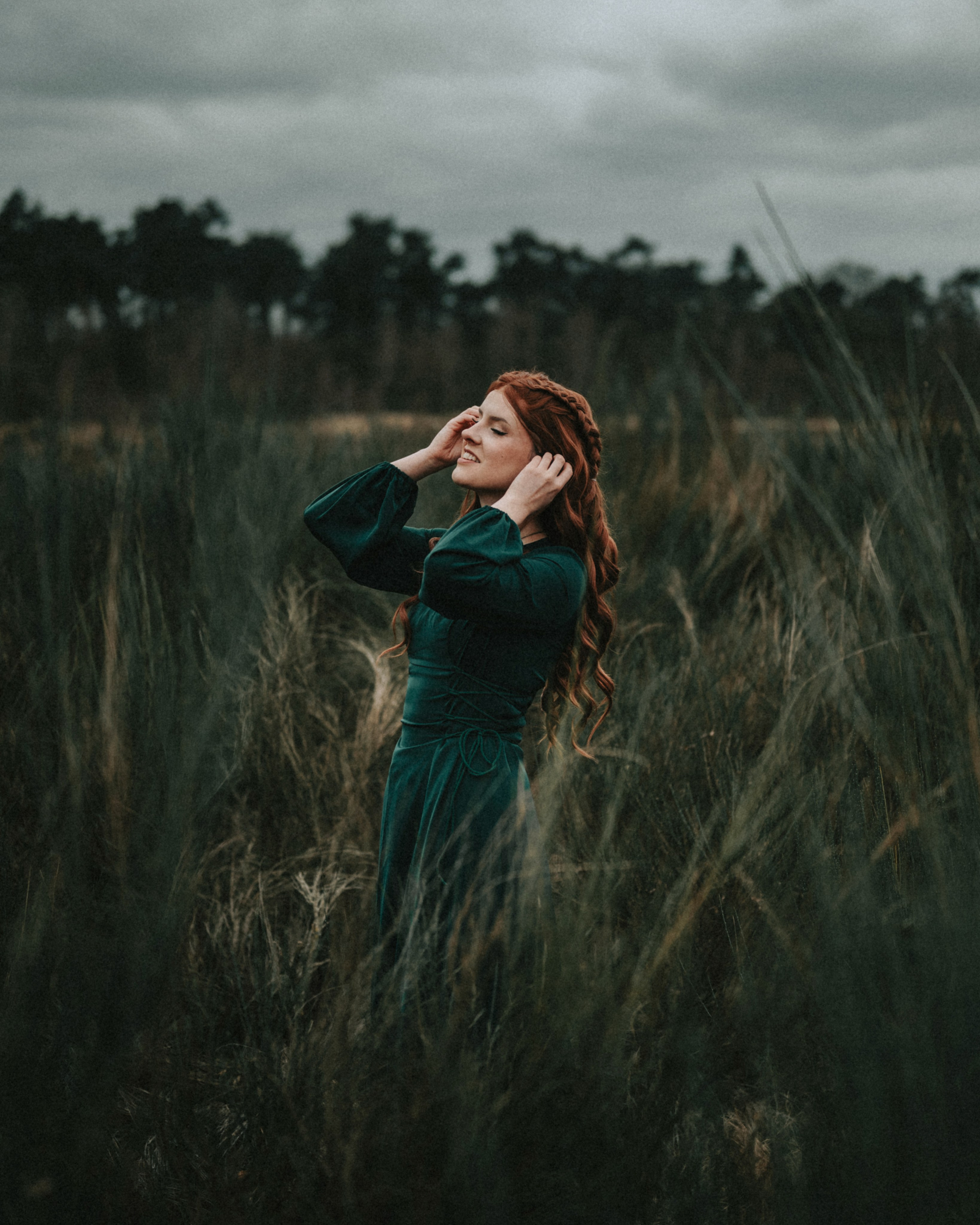 Warrior Princess Portrait Session in Heather Fields. Moth & Moss Photography