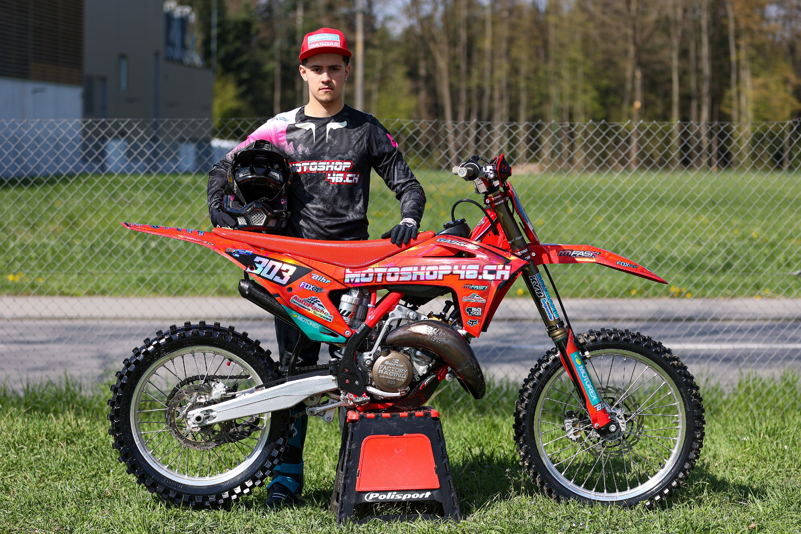 Motocross rider photoshoot