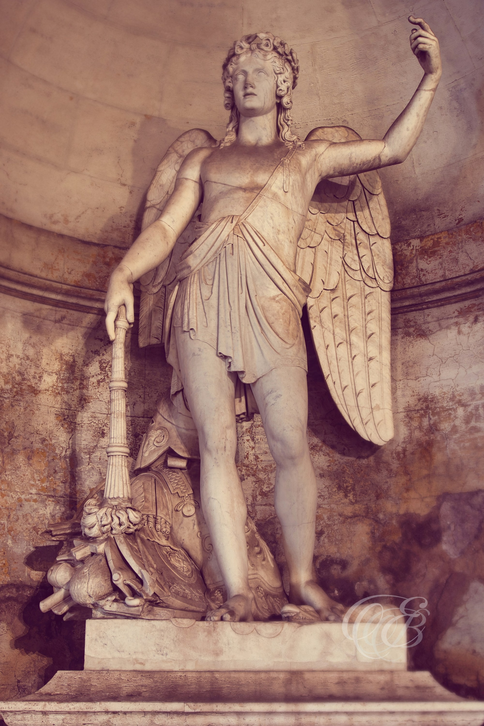 Photography of Italy — Angel Sculpture at Pincian Hill, Piazza del Popolo — Eduardo Bartoli Fine Art & Travel Photography