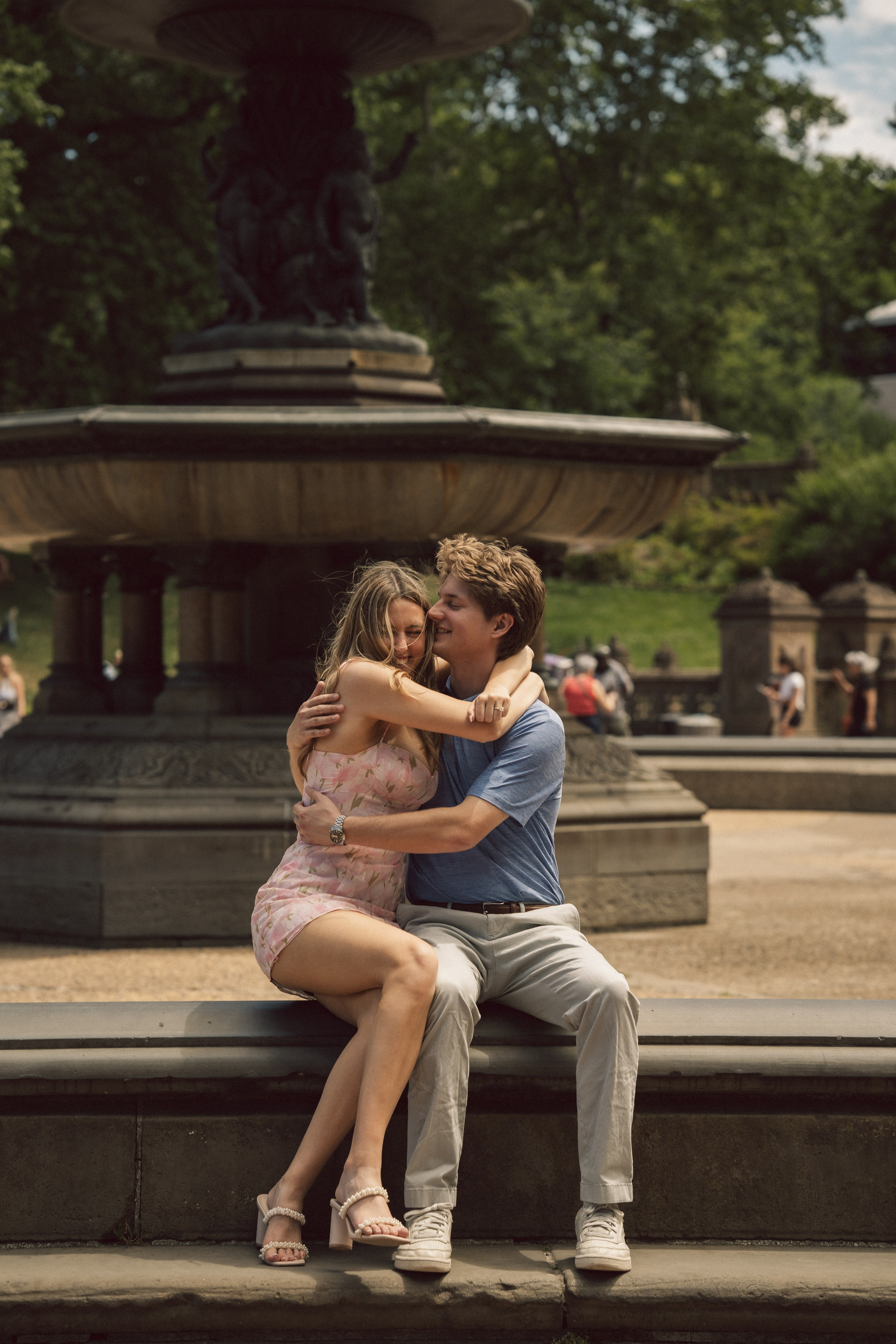 Surprise proposal Central Park. New York + destination photographer