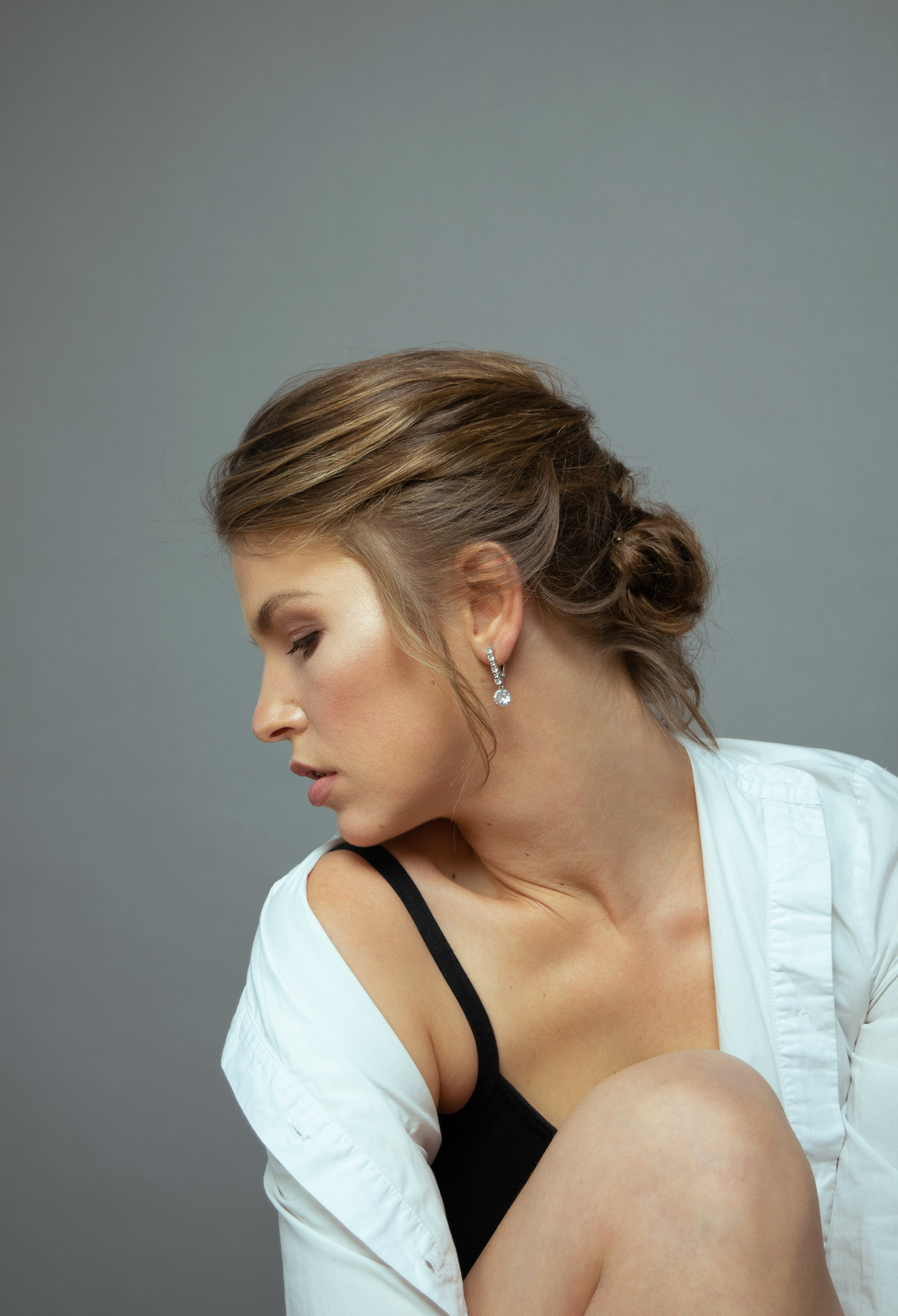 photo shoot in a studio in Los Angeles