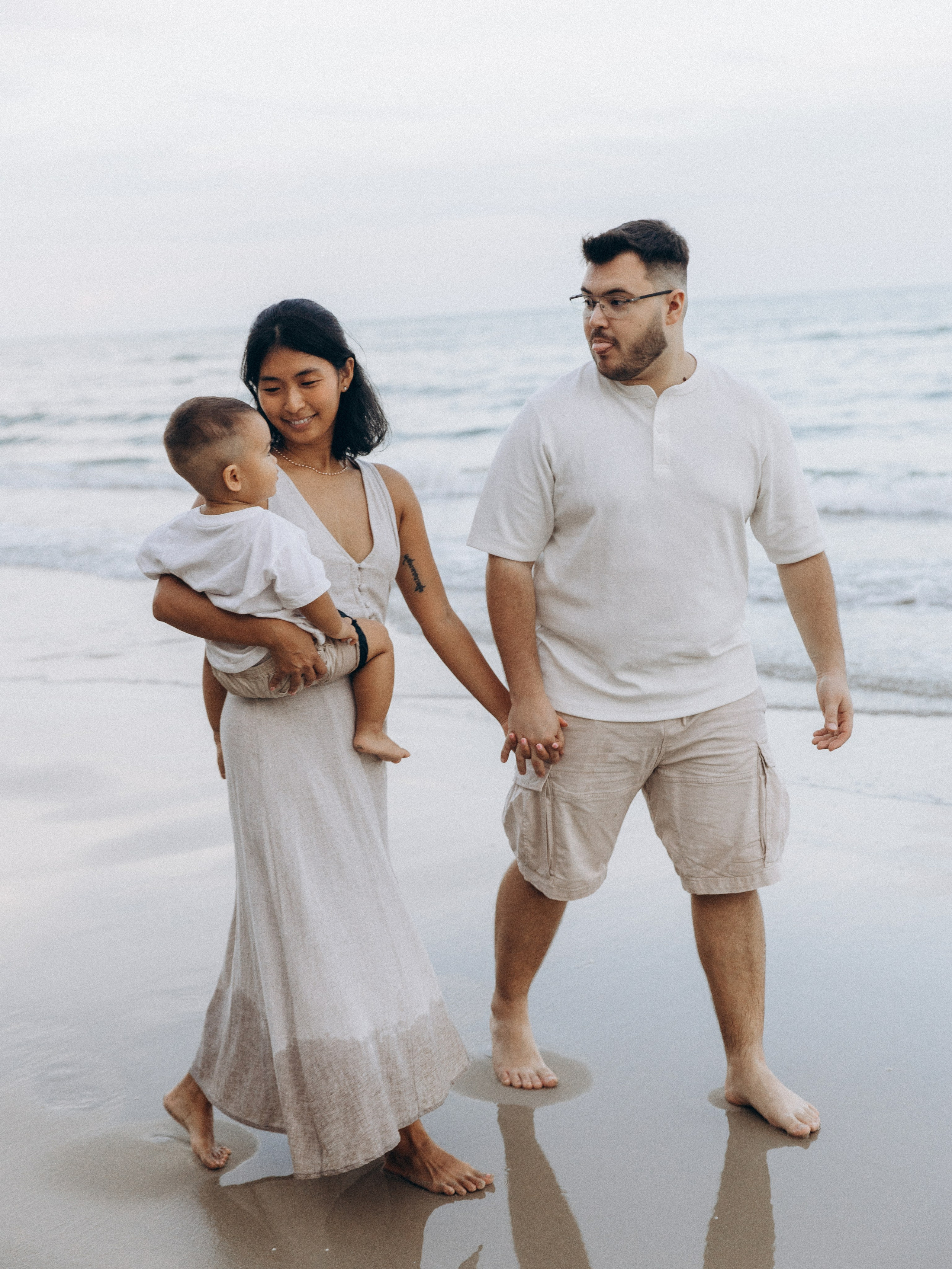 At the beach. Family and wedding photographer in Bangkok, Thailand