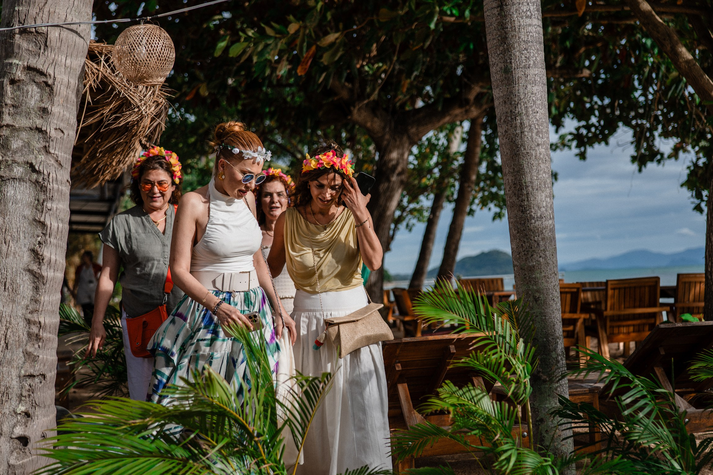 Birthday blessing of Nurcan. Buddhist blessing wedding Ceremony on Koh Samui, Thailand