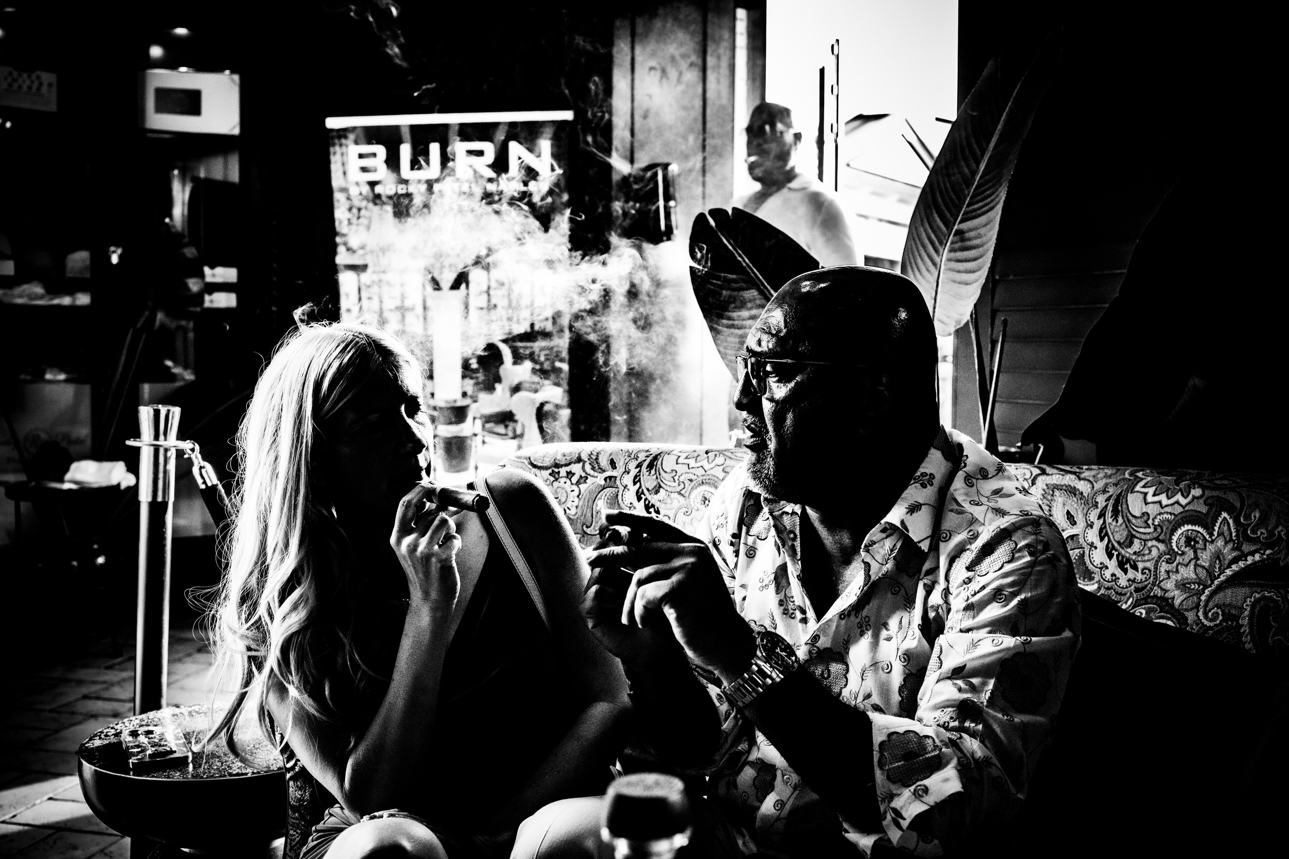 Burn Black and White Series. Out and About 239