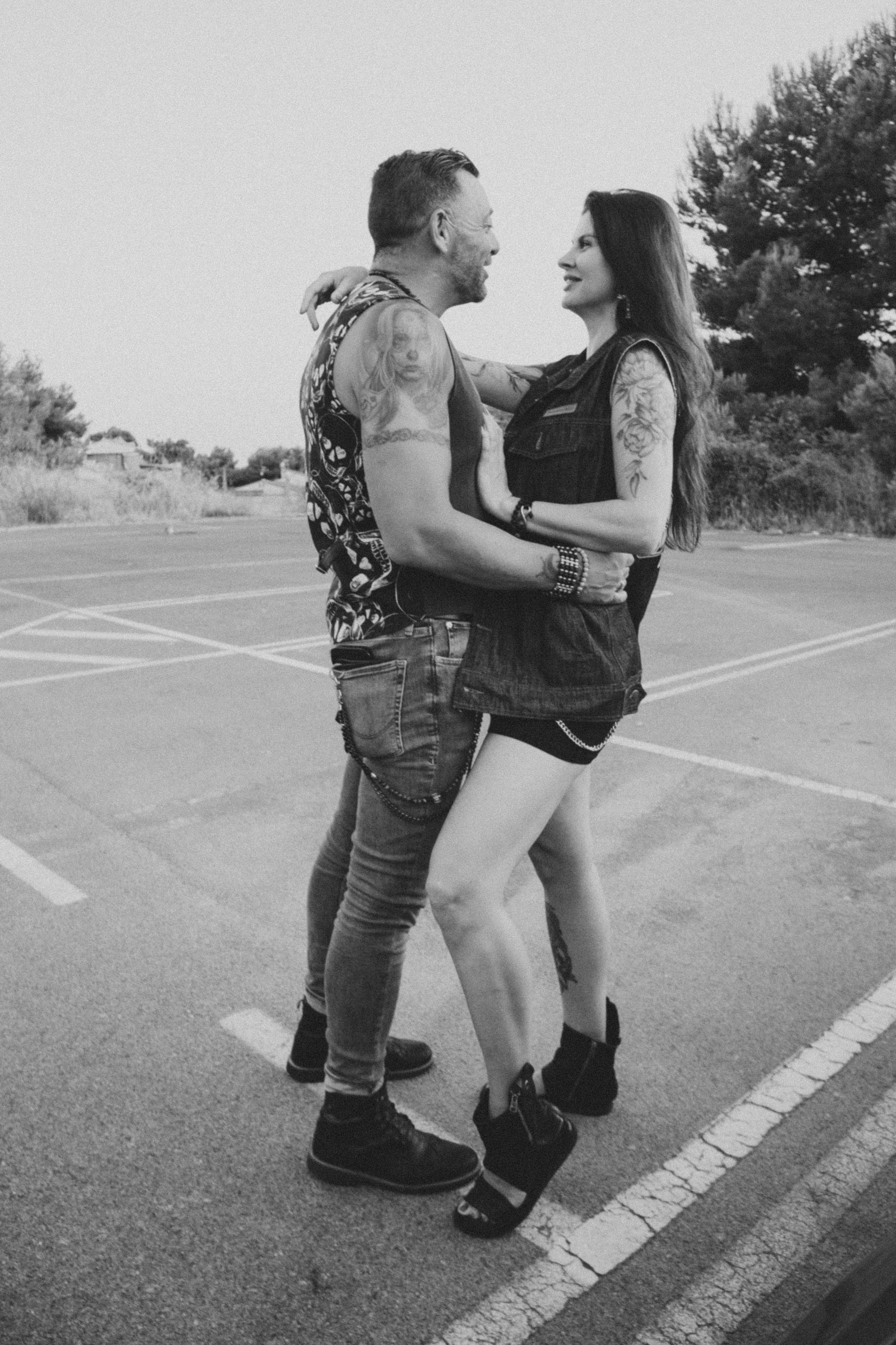 Фотосессия пары на мотоцикле. Профессиональная фотосъемка в Калафелле — Елена Медведева