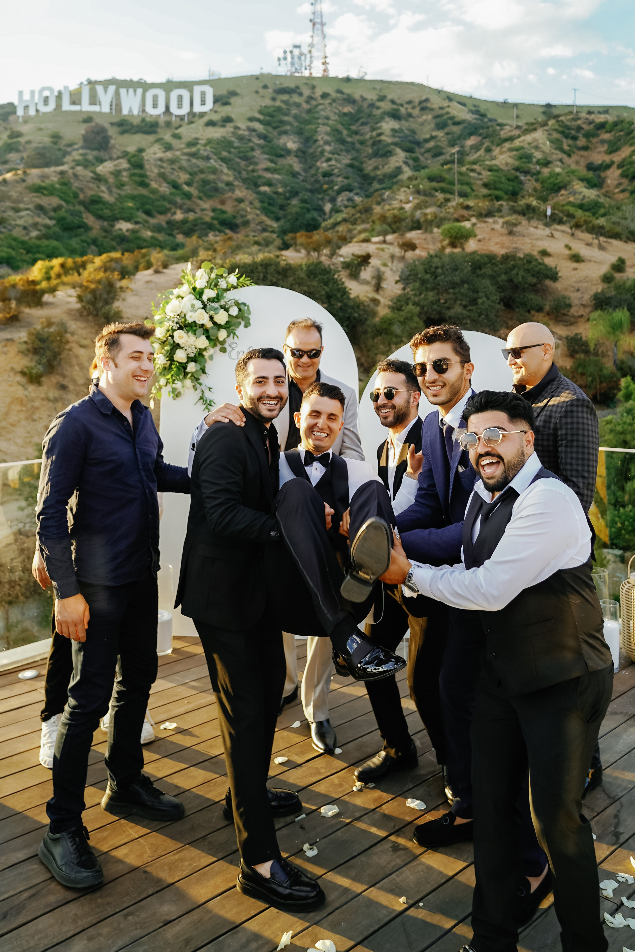 Wedding at the Hollywood Sign Venue, Los Angeles, California. Wedding Photography & Videography Team in California, Los Angeles, San Francisco, San Diego and Travel