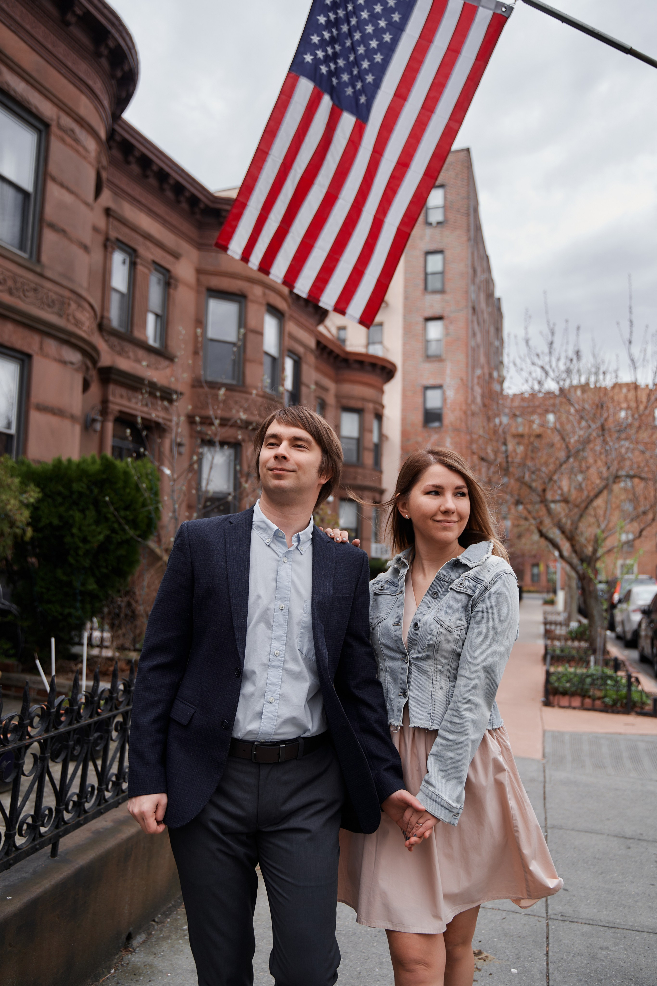 Engagement photo shoot NYC. Professional Wedding and event photographer USA New York