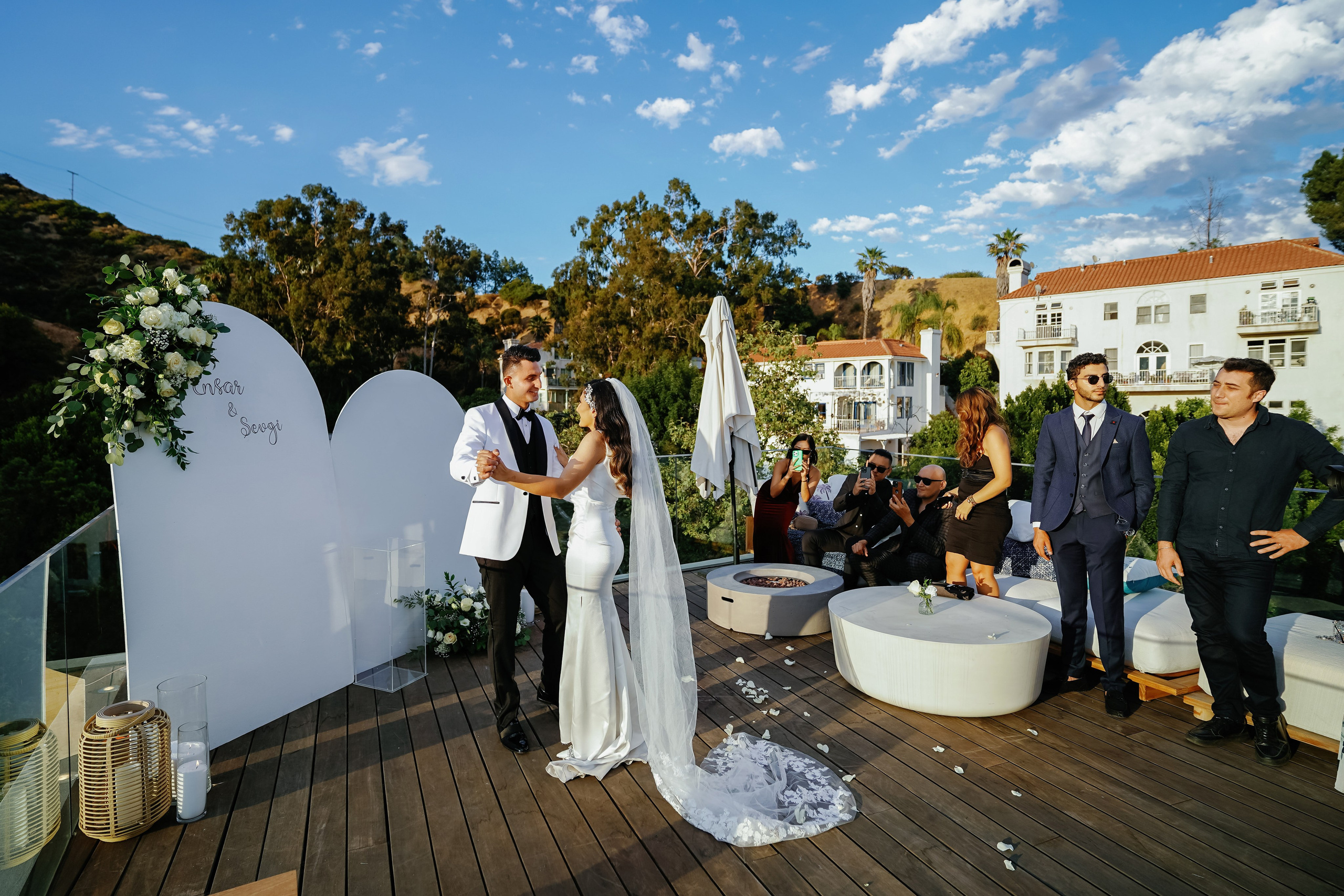 Wedding at the Hollywood Sign Venue, Los Angeles, California. Wedding Photography & Videography Team in California, Los Angeles, San Francisco, San Diego and Travel