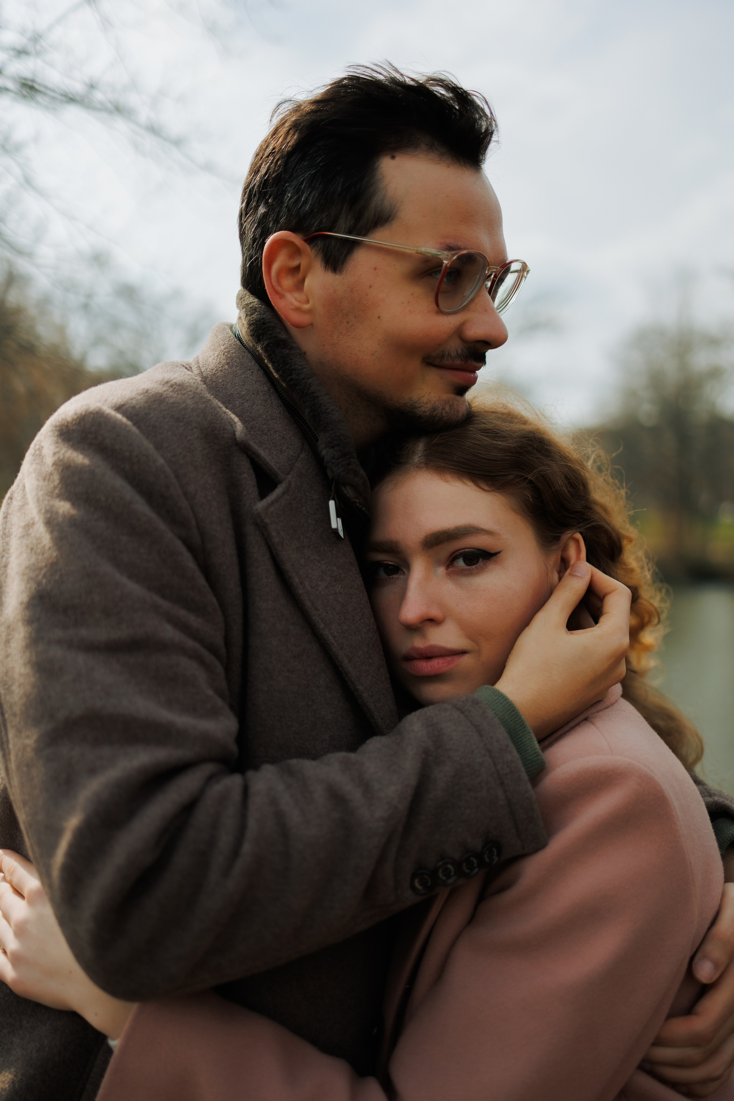 Love Story in Leipzig Park. Emotional&Cinematic Couple Photoshoot by Kristina Kozheltsova. Kristina Kozheltsova- Soulful Portrait&Lifestyle&Love Story Photographer in Leipzig, Germany