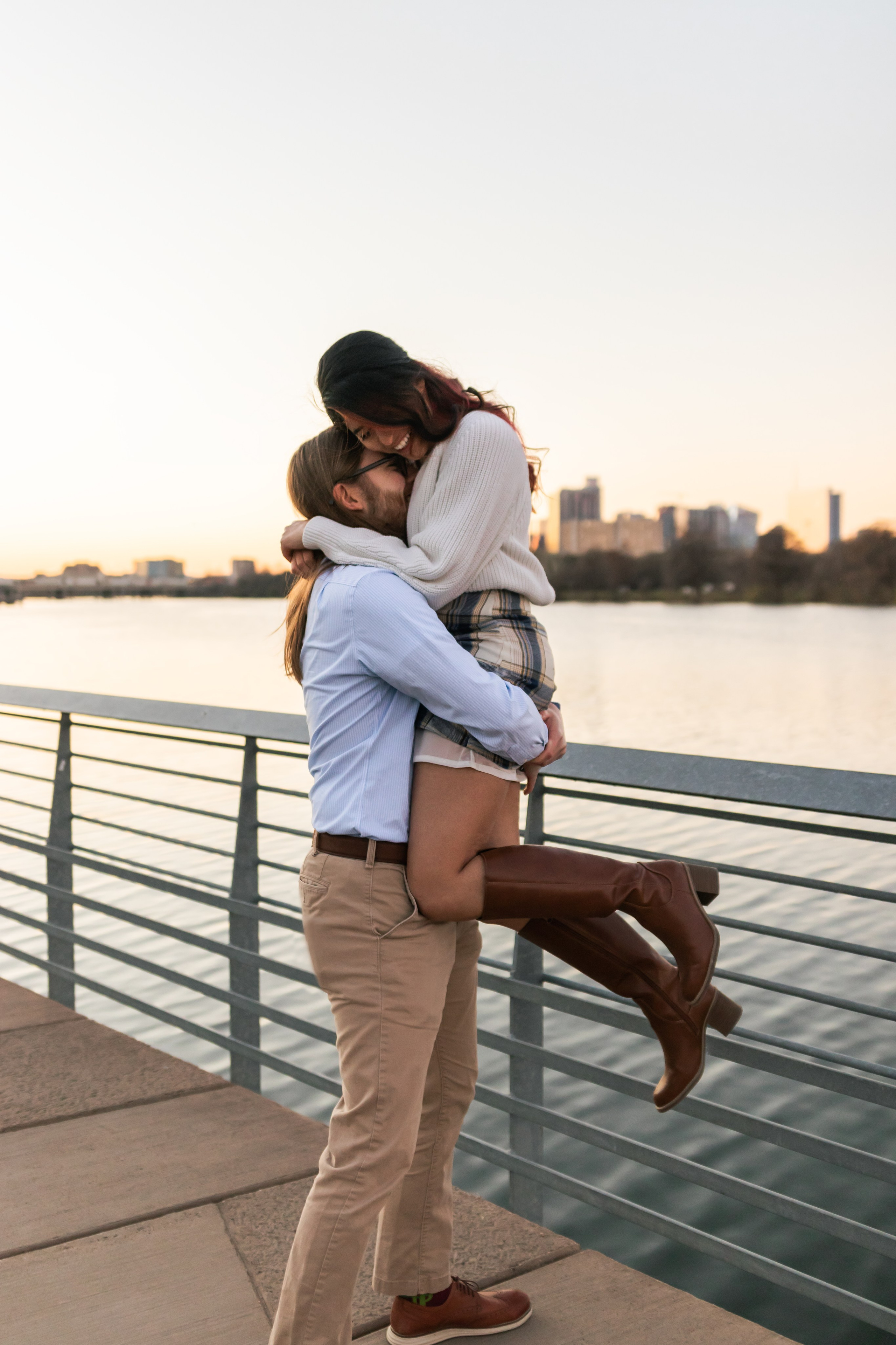 Riley and Maria’s engagement photoshoot at Red Bud Isle