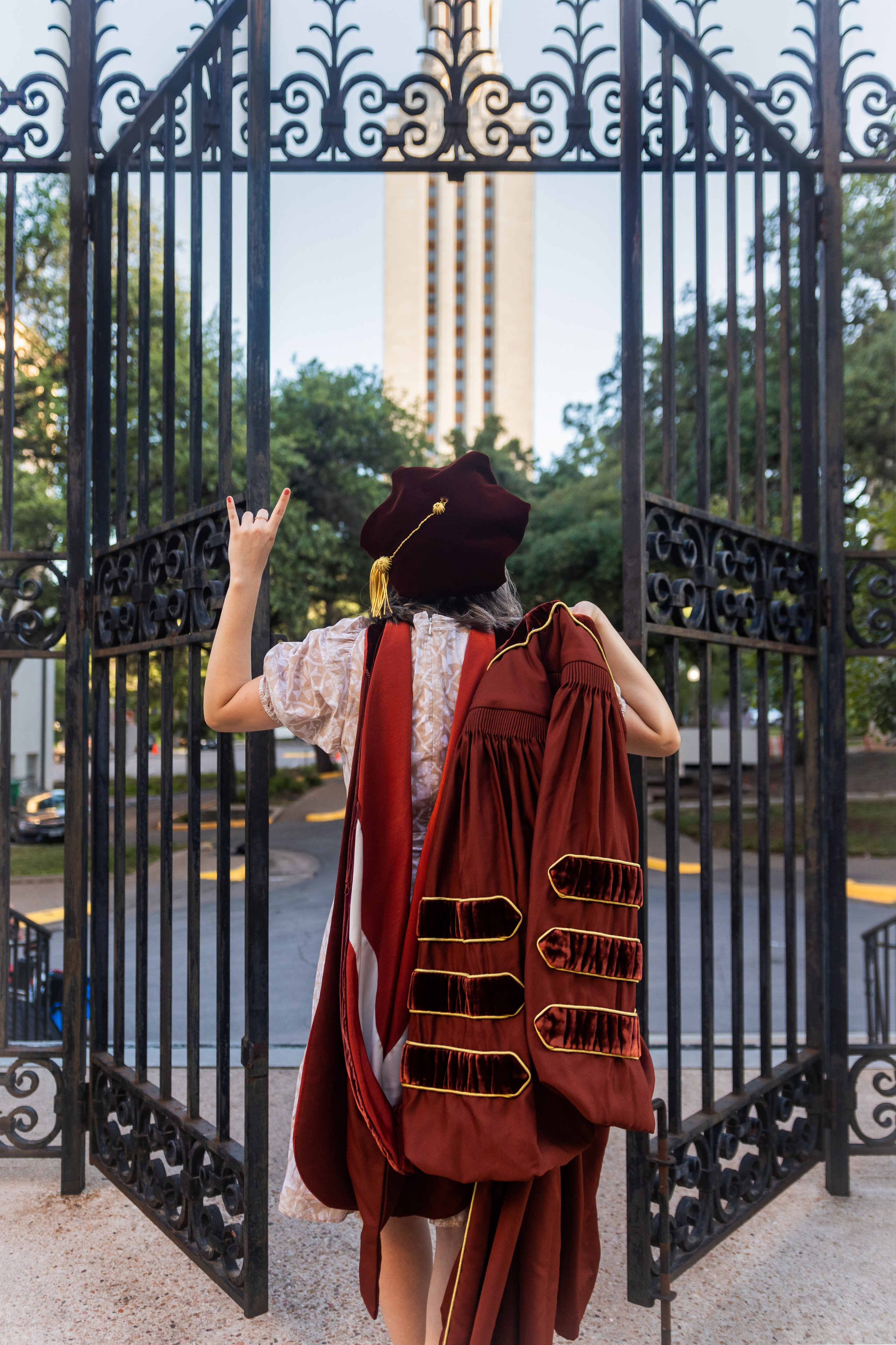 Paola’s graduation photoshoot at the University of Texas Austin