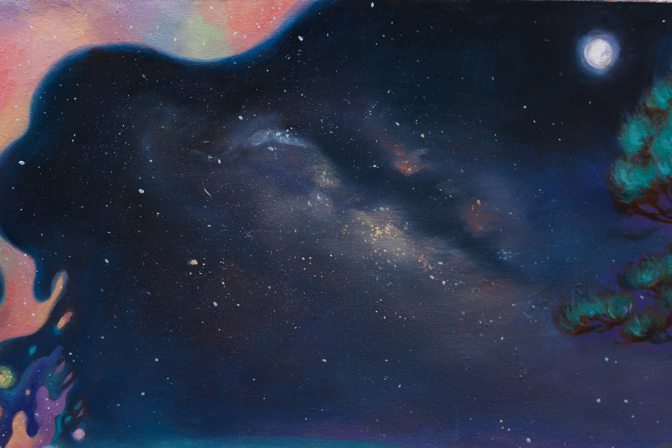 Hyakki Yagyō, oil painting, Barbara Cabral. Barbara Cabral