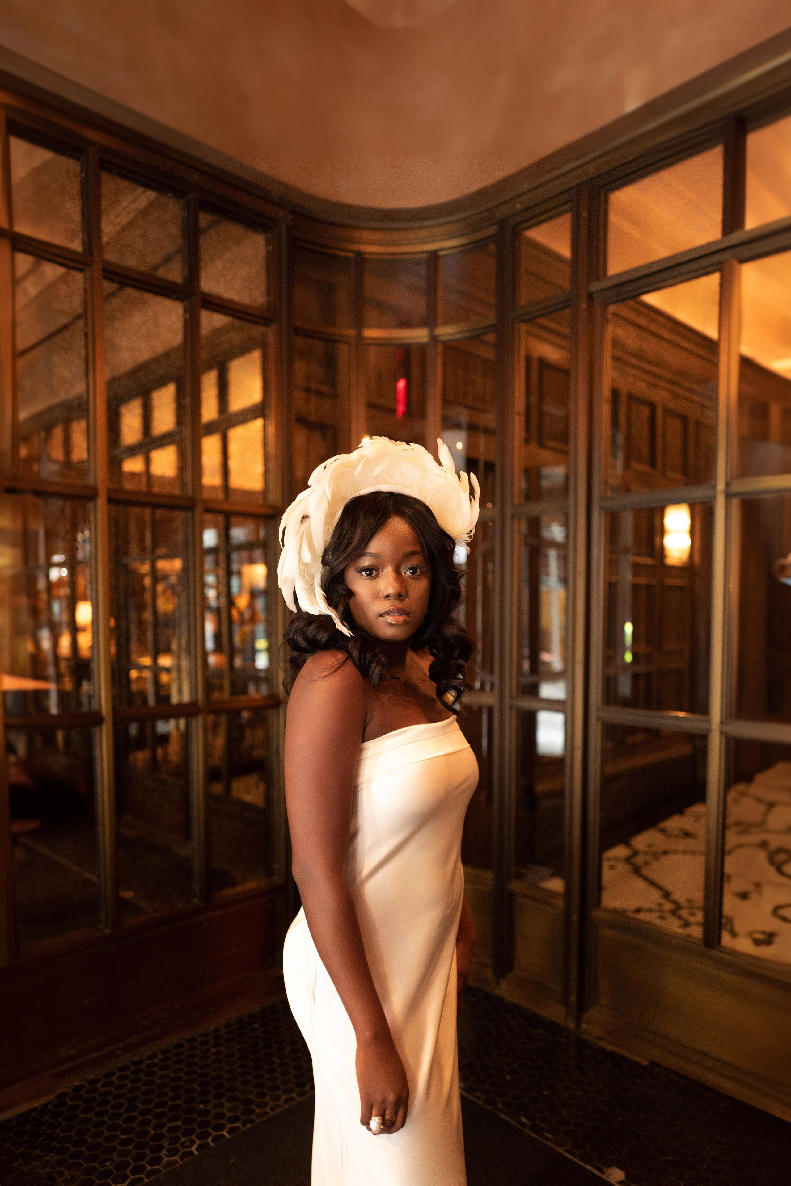 Kyana and David at The Beekman Hotel | NYC Engagement Photography