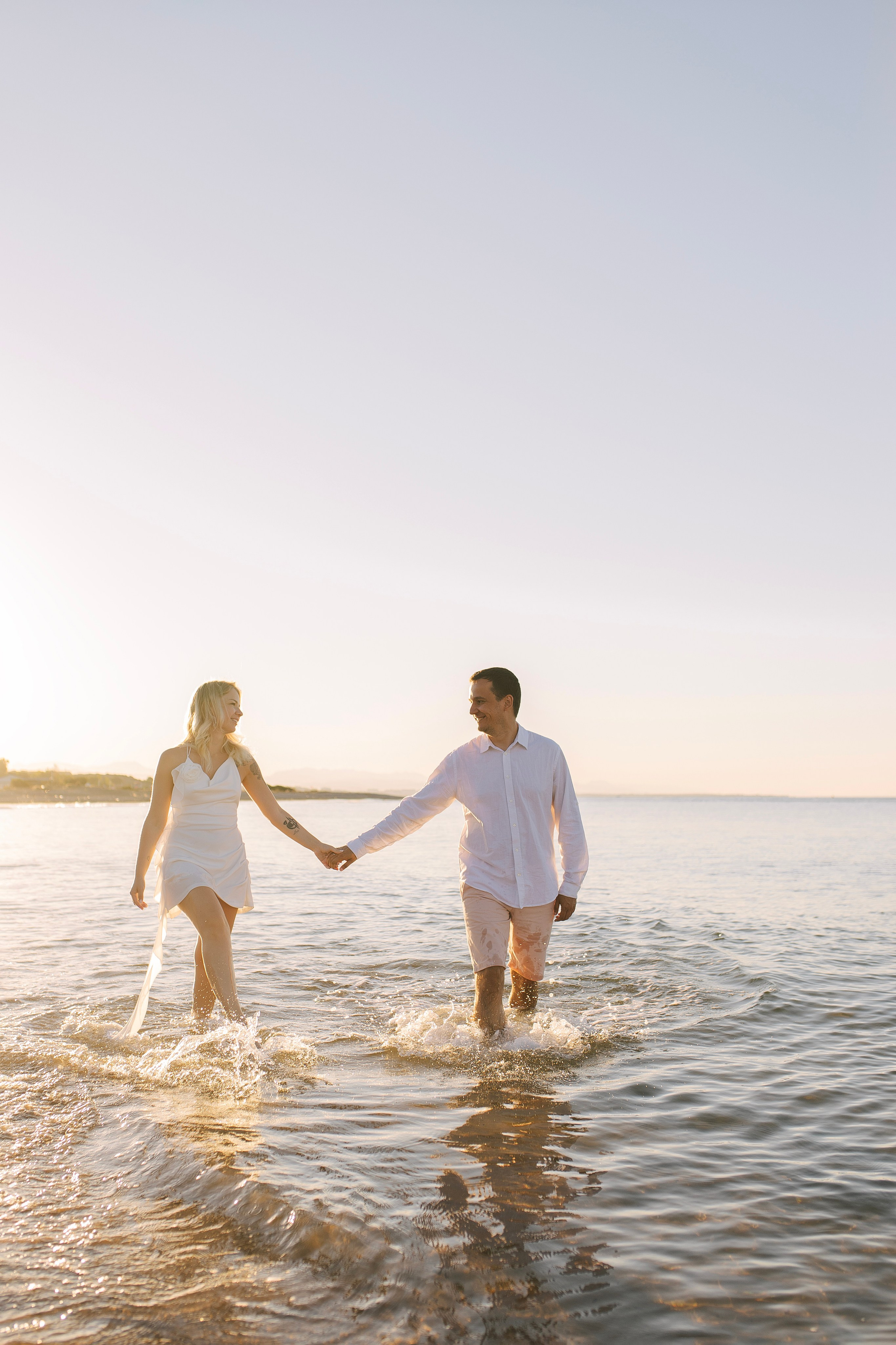 Sunset. Love Story on the beach in Side at sunrise. Professional Photographer in Alanya, Side, Belek, Antalya. Turkiye