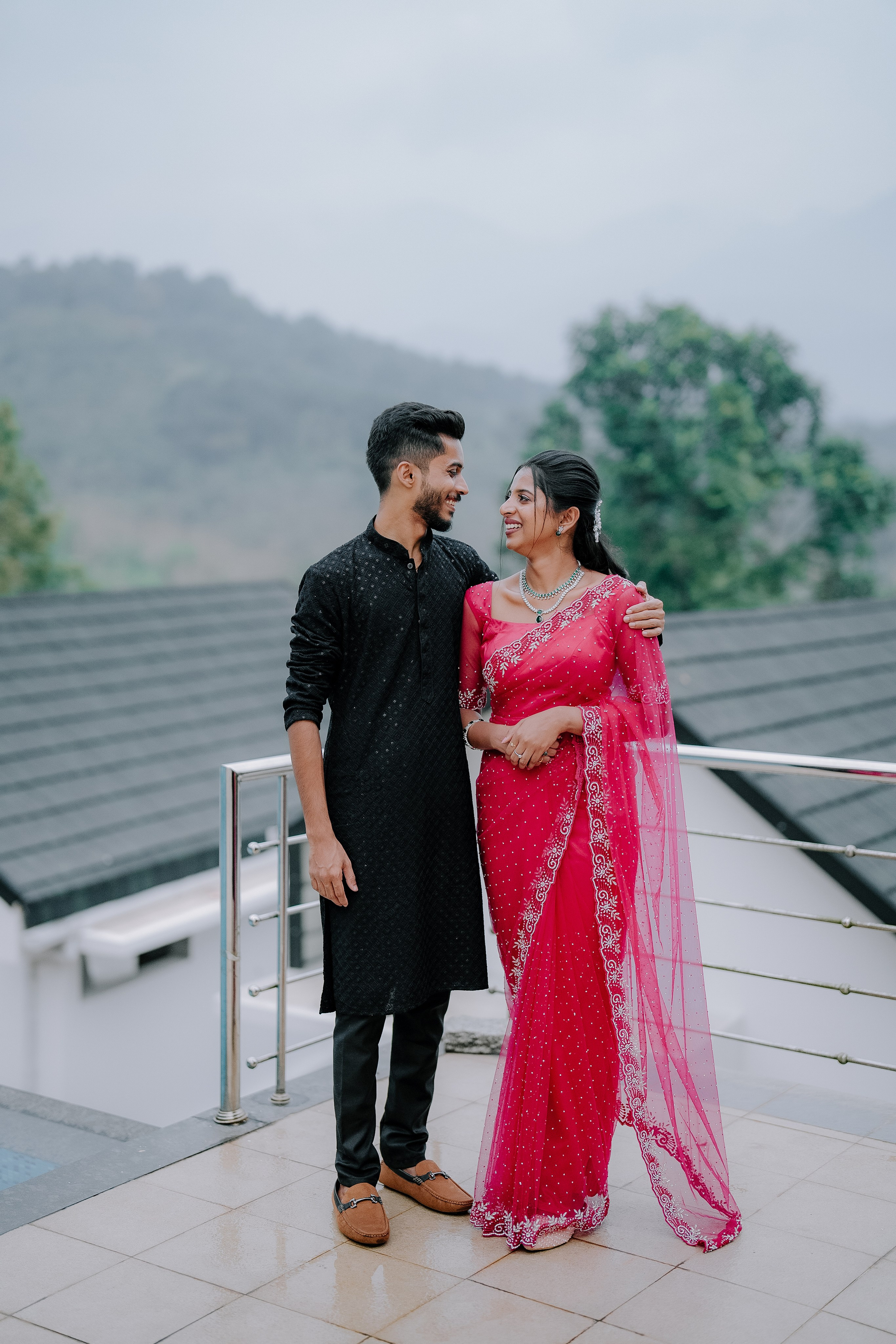 Engagement Ft. Aneesha & Mathew. Fine art Wedding Photographers in India & Canada