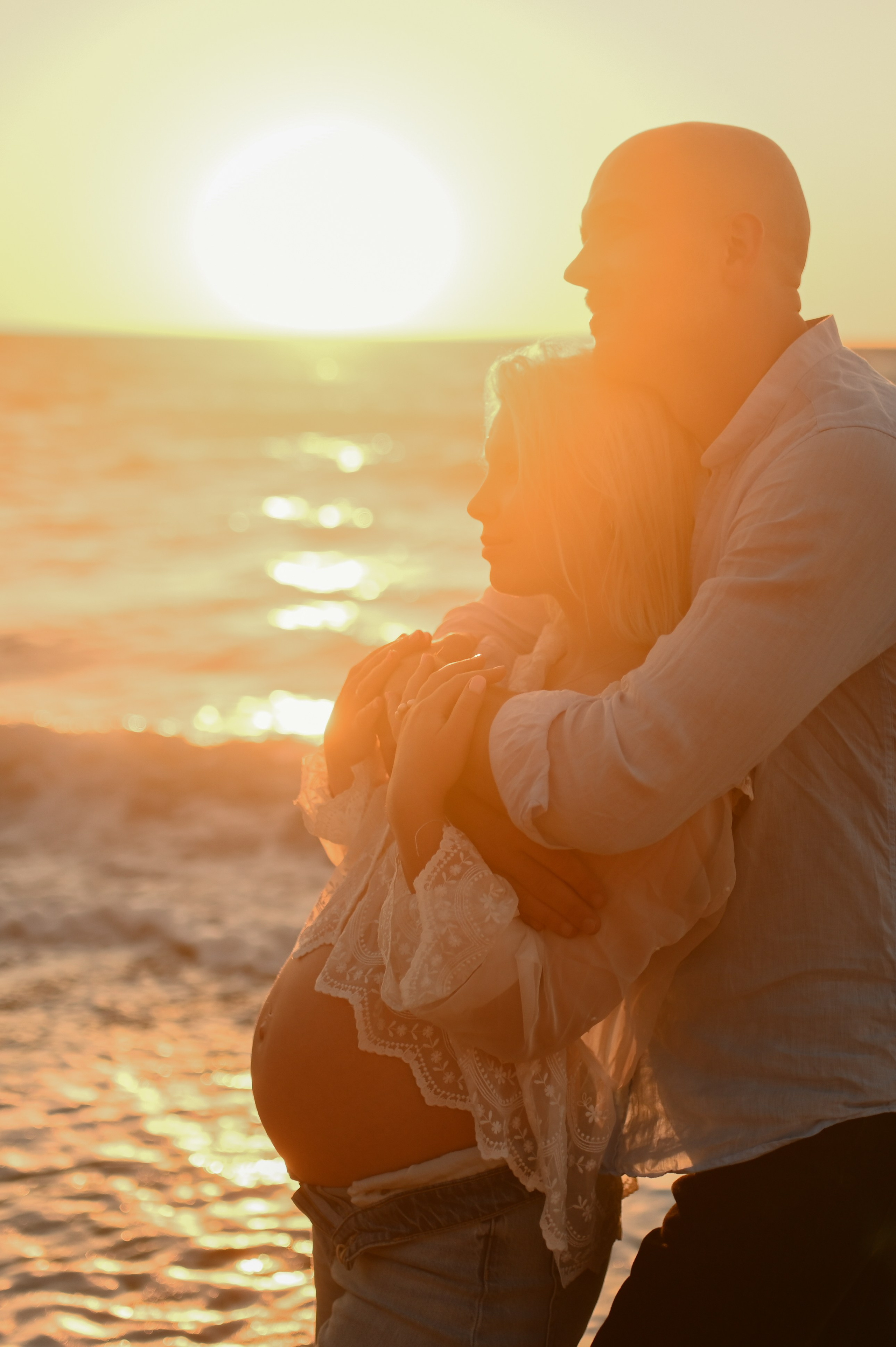 Maternity Photoshoot on the Beach in Rhodes. Photographer in Rhodes Island