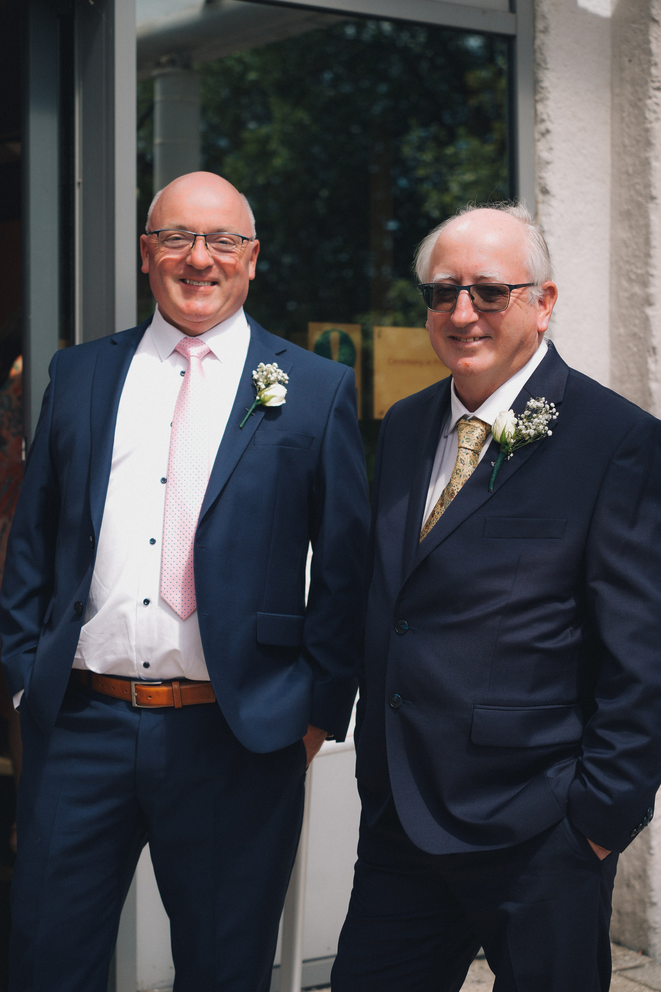 Elegant wedding guests dressed up for a registry ceremony in Solihull