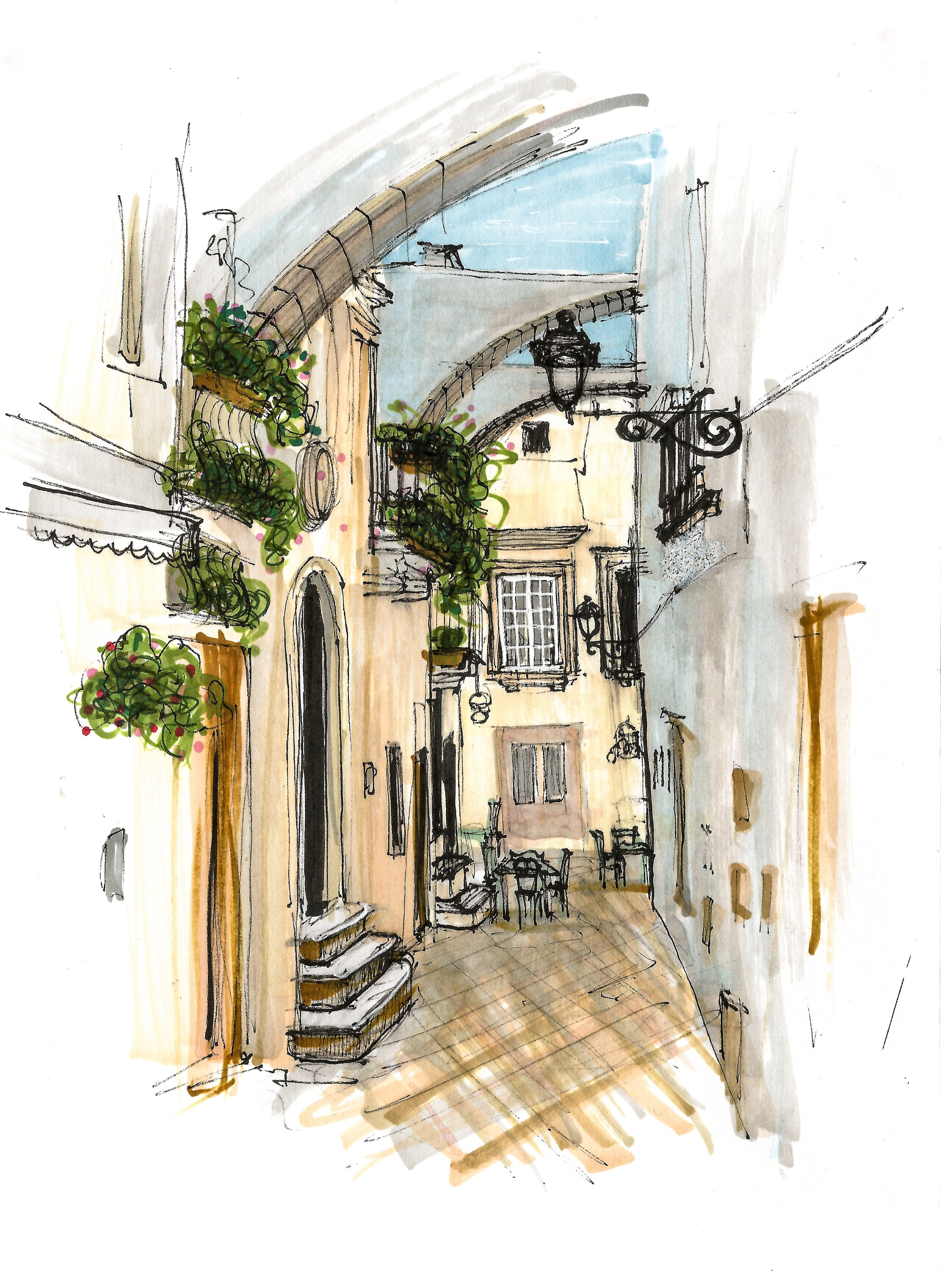 Urban views. Angelina Sorokopud. Artist in Strasbourg