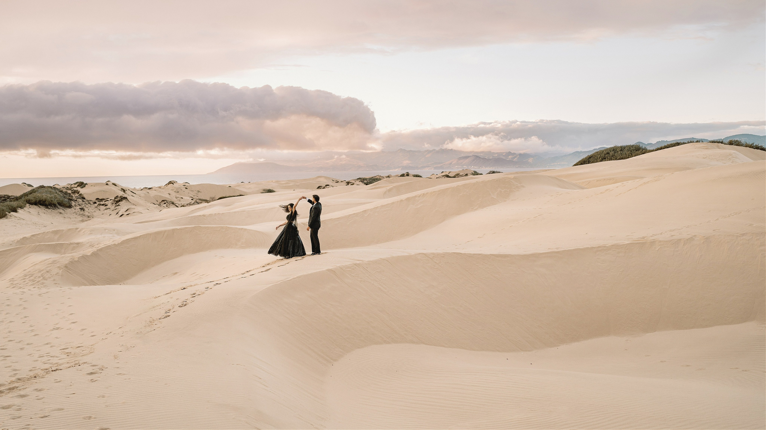 Elopement at Pismo Beach Sand Dunes, California. Wedding Photography & Videography Team in California, Los Angeles, San Francisco, San Diego and Travel