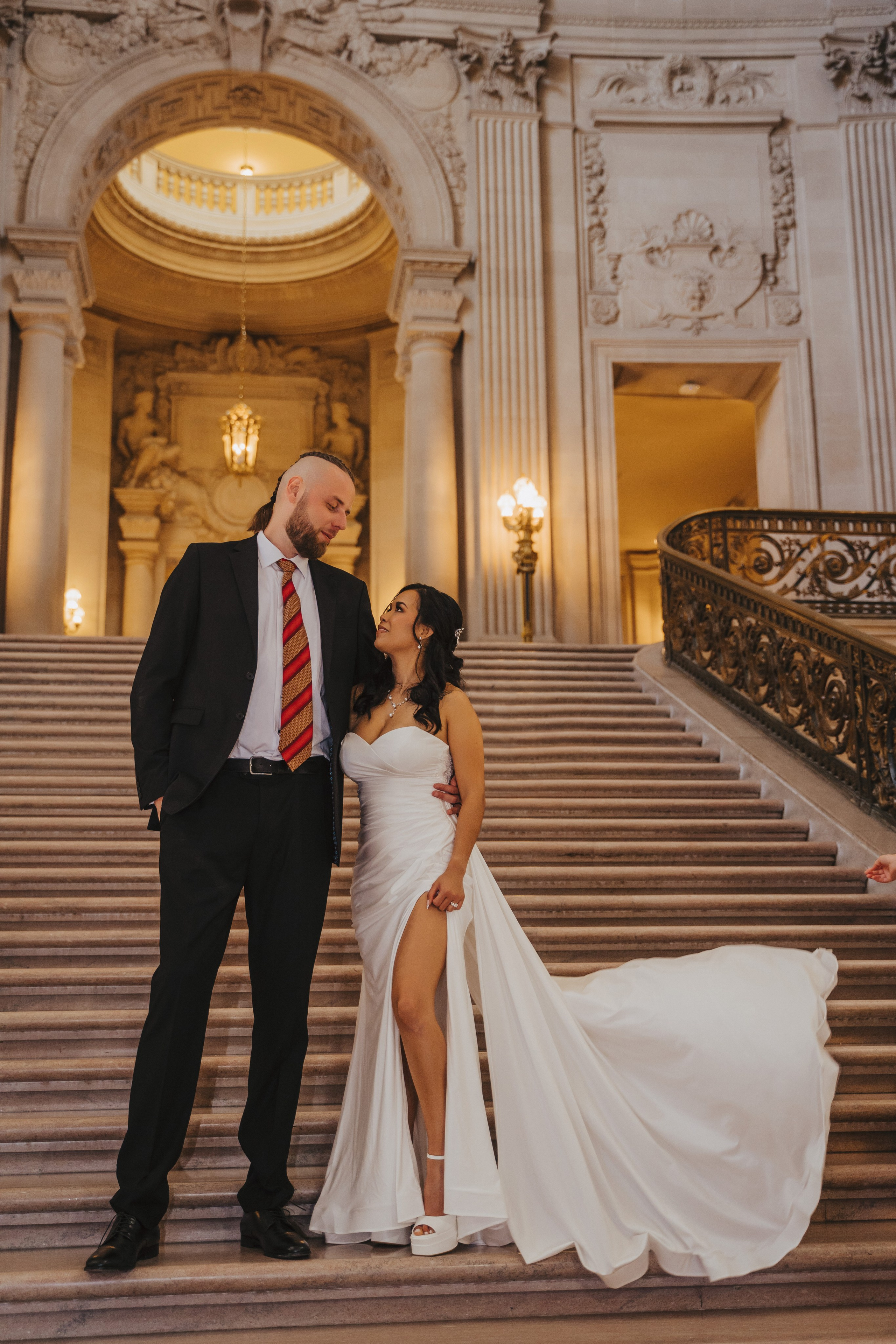 City Hall. Wedding family photographer and videographer California San Francisco Bay Area