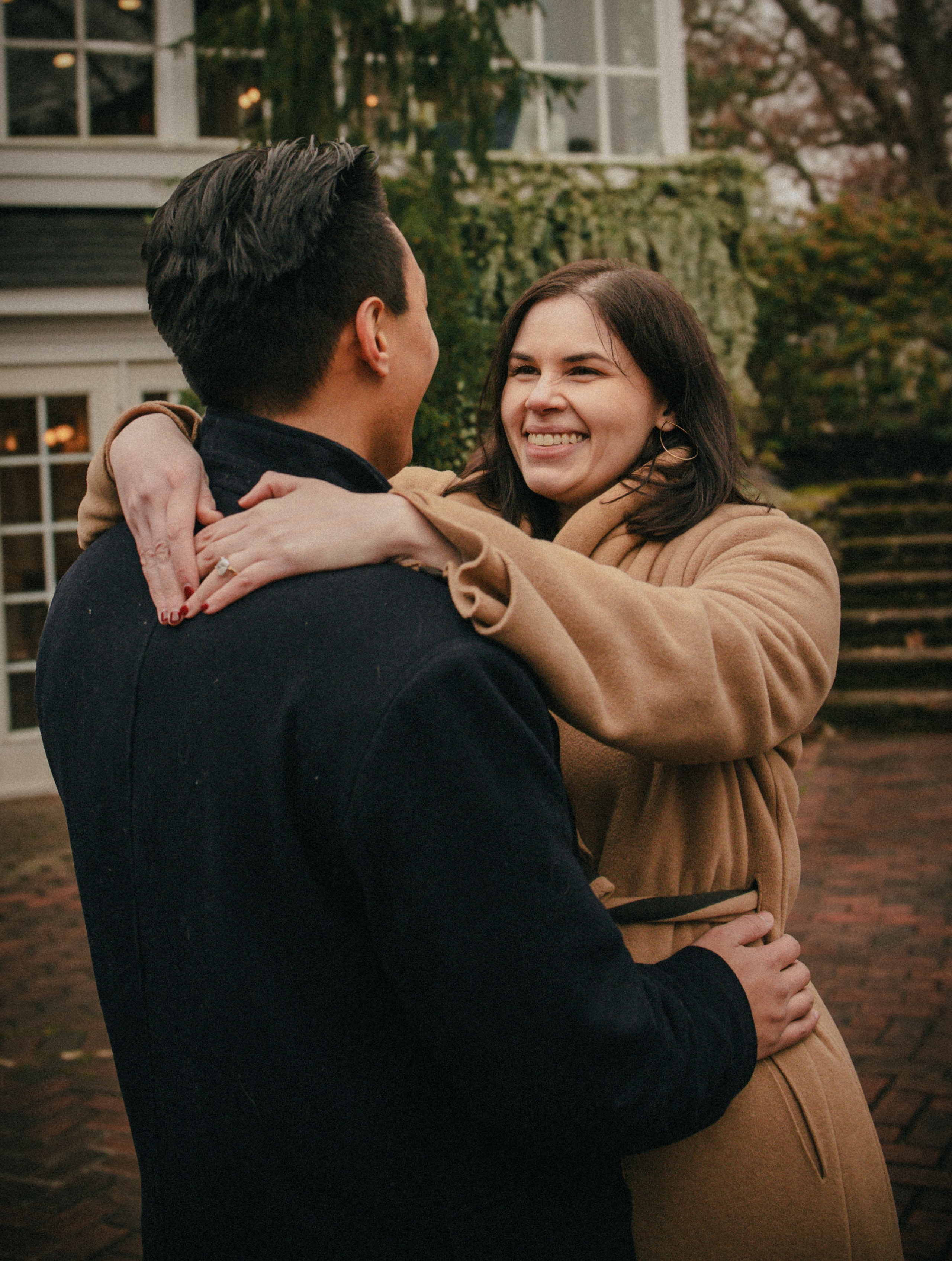 Guy proposing to his girlfriend during romantic marriage proposal in New Jersey 