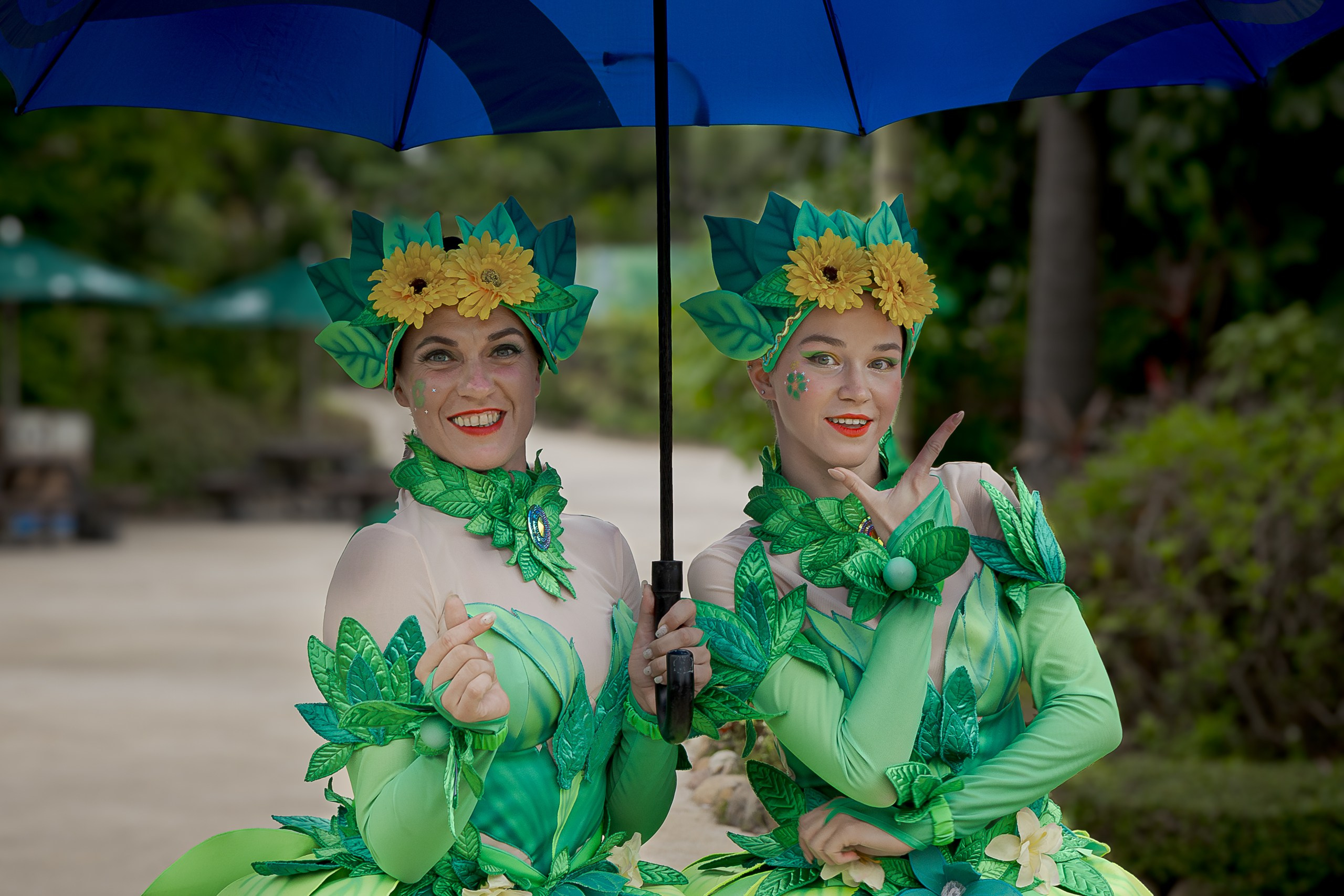 Dance team ocean kingdoom flowers