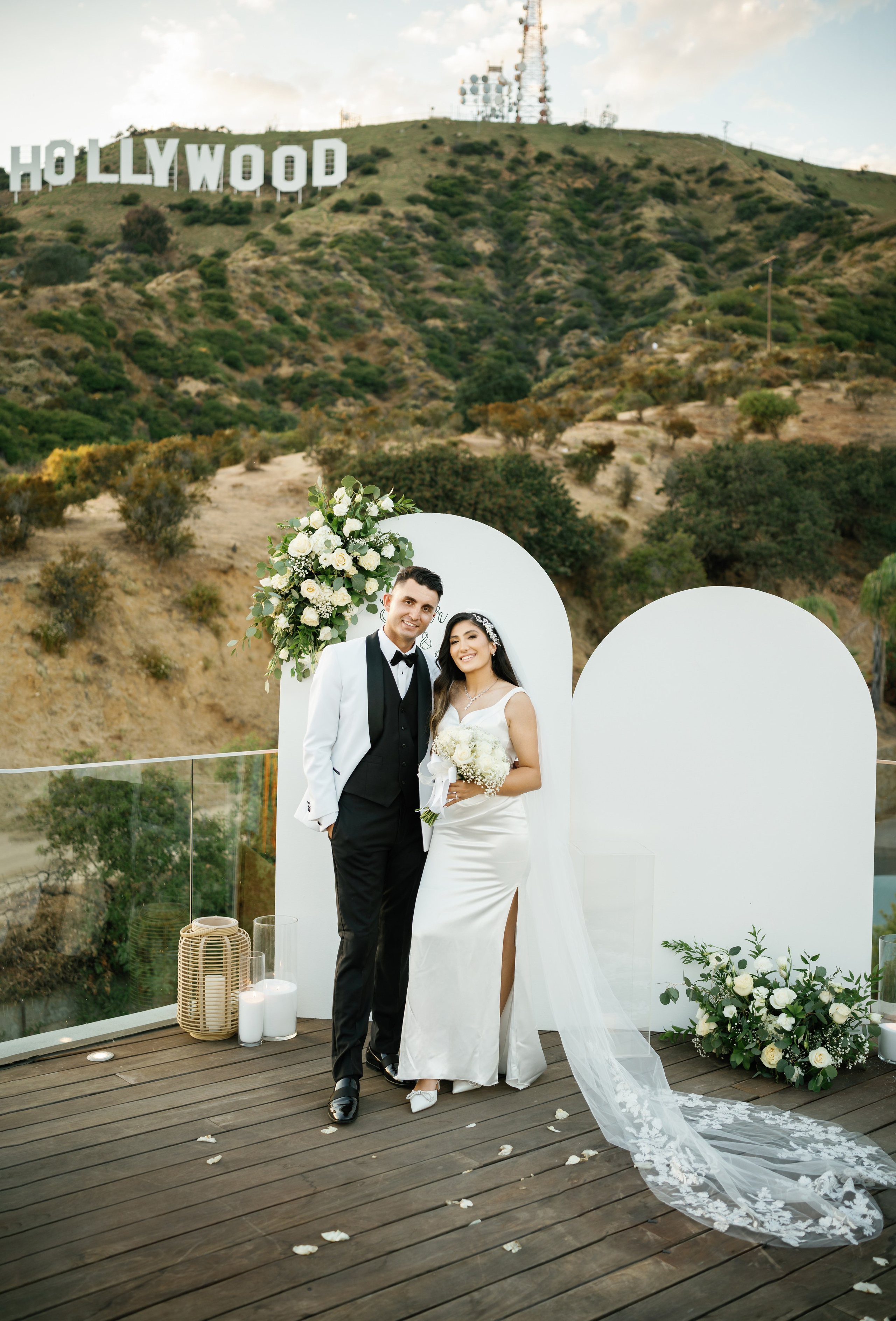 Wedding at the Hollywood Sign Venue, Los Angeles, California. Wedding Photography & Videography Team in California, Los Angeles, San Francisco, San Diego and Travel