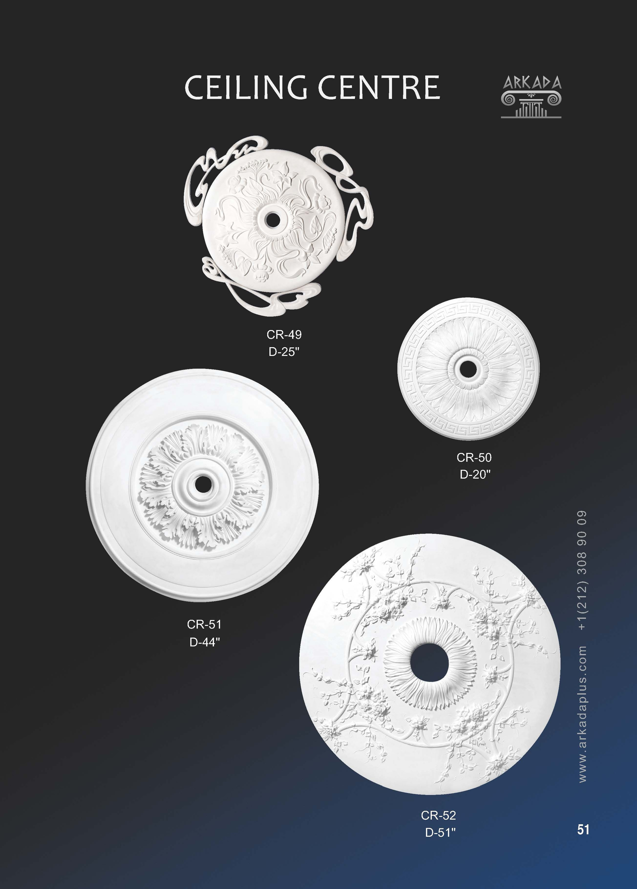 Catalog pages. Plaster molding