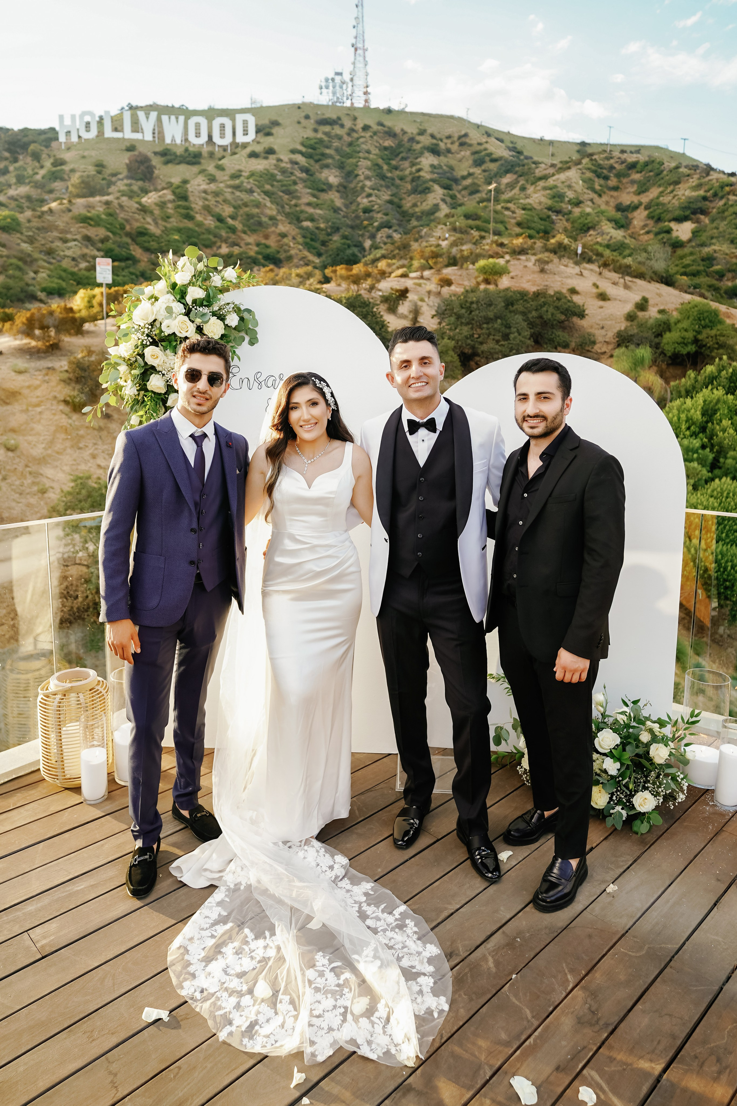 Wedding at the Hollywood Sign Venue, Los Angeles, California. Wedding Photography & Videography Team in California, Los Angeles, San Francisco, San Diego and Travel