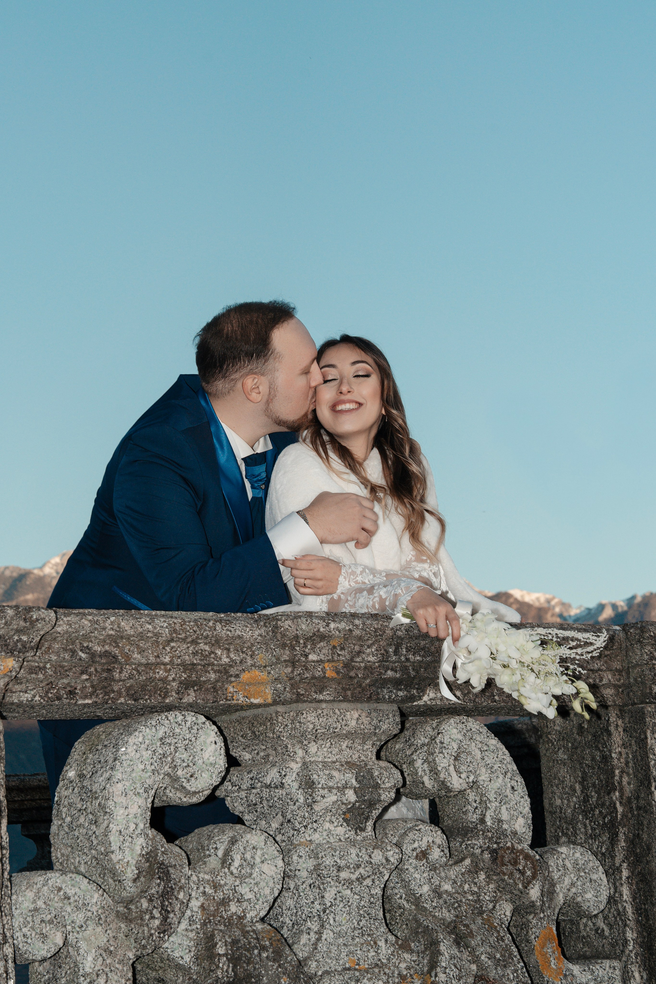 Olivelli Park Elopement on Lake Como. Fotografo matrimonio Lago di Como Ferrari Media Production