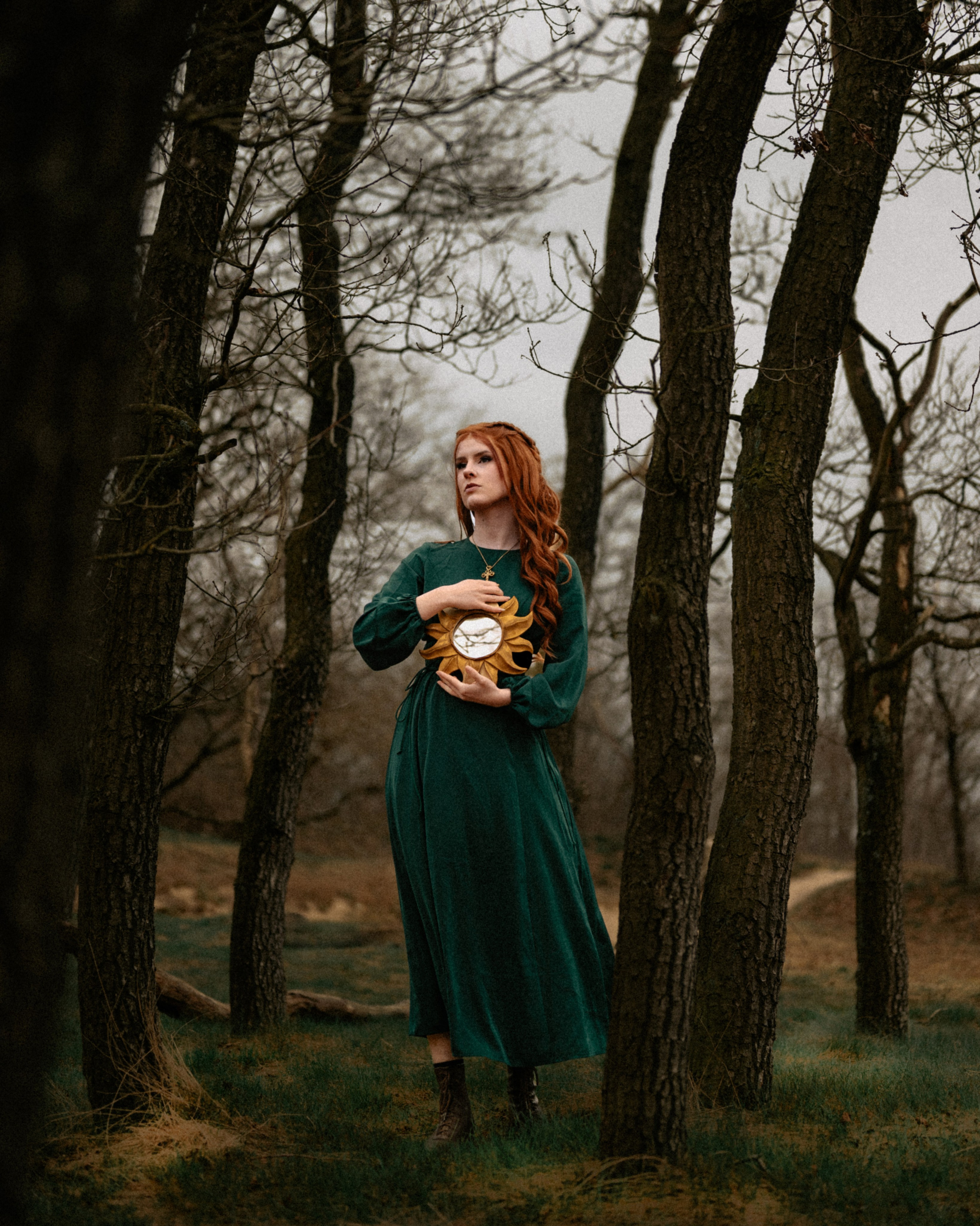 Warrior Princess Portrait Session in Heather Fields. Moth & Moss Photography