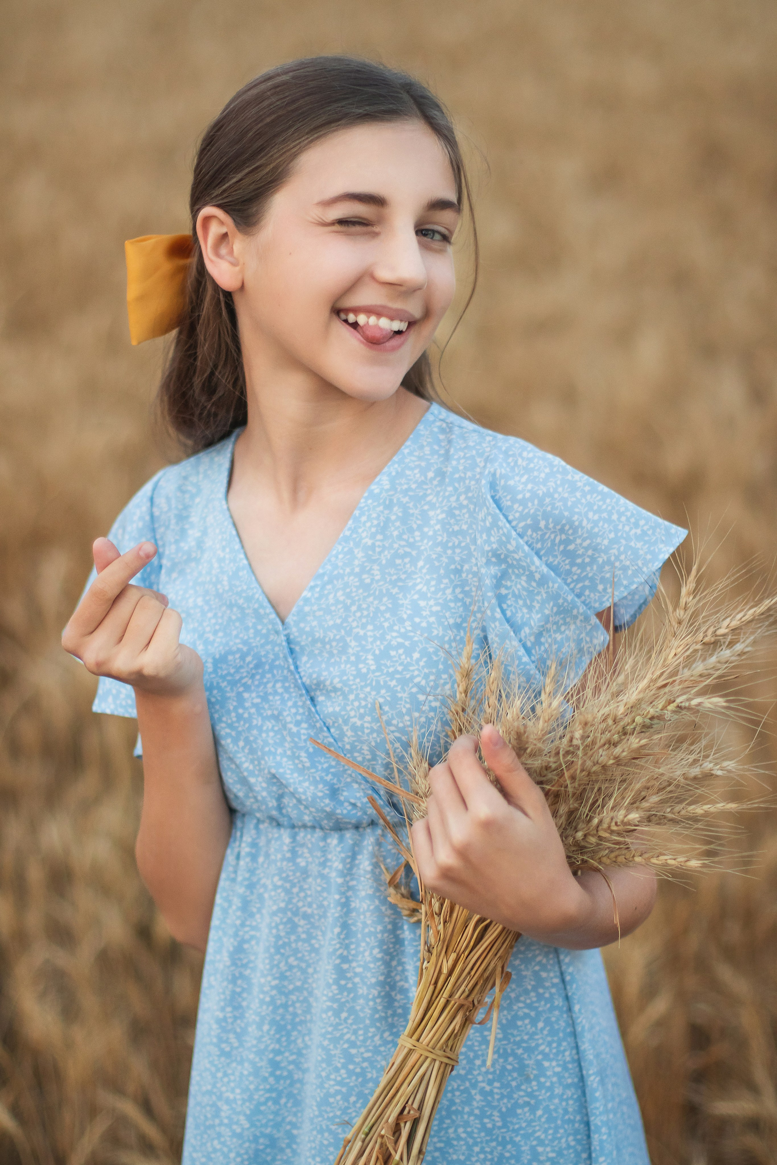 In the Wheat. Photographer Yana Galetskaya in Grand Prairie