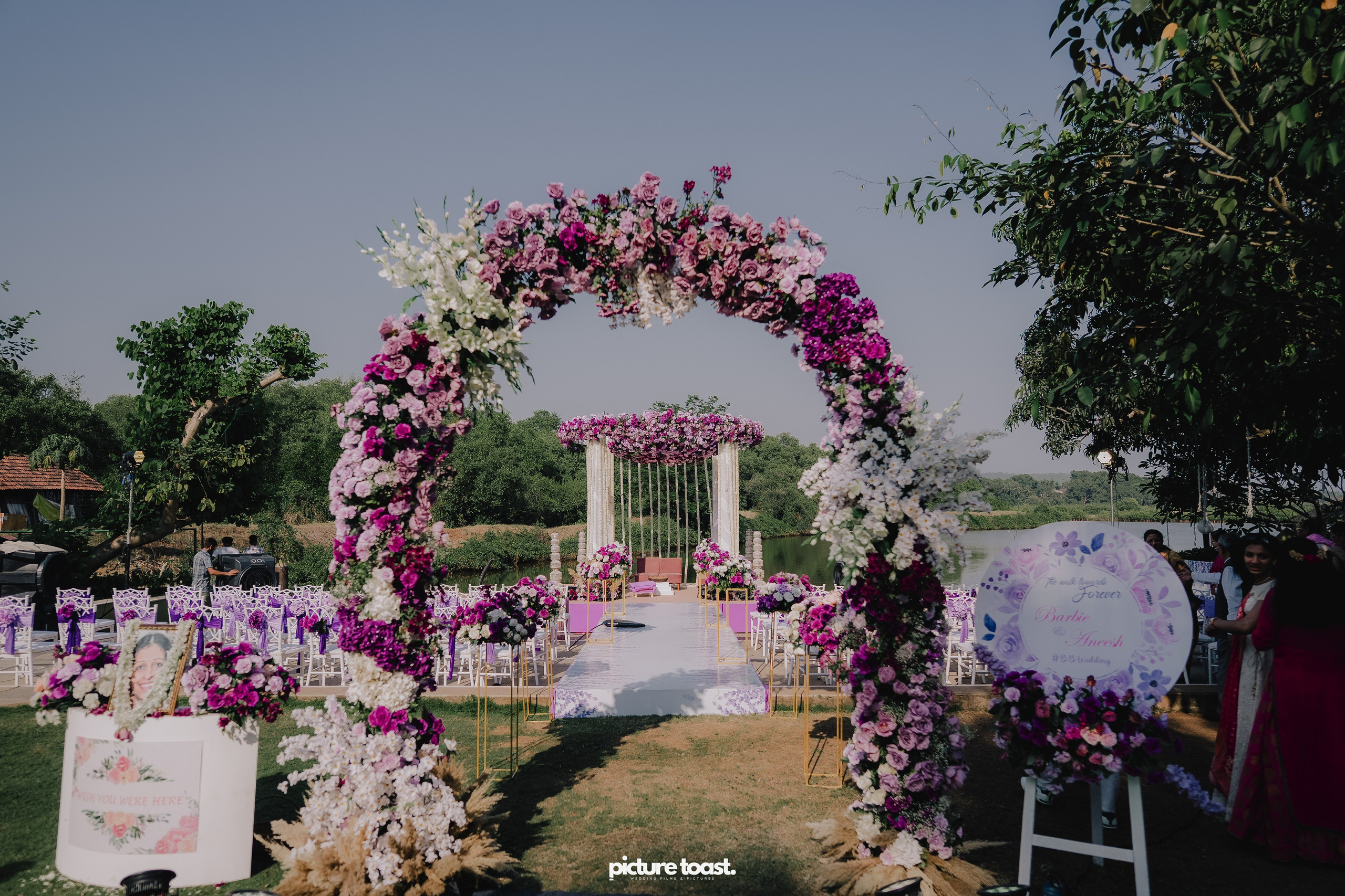 Varamala Ft. Barbie & Aneesh. Fine art Wedding Photographers in India & Canada