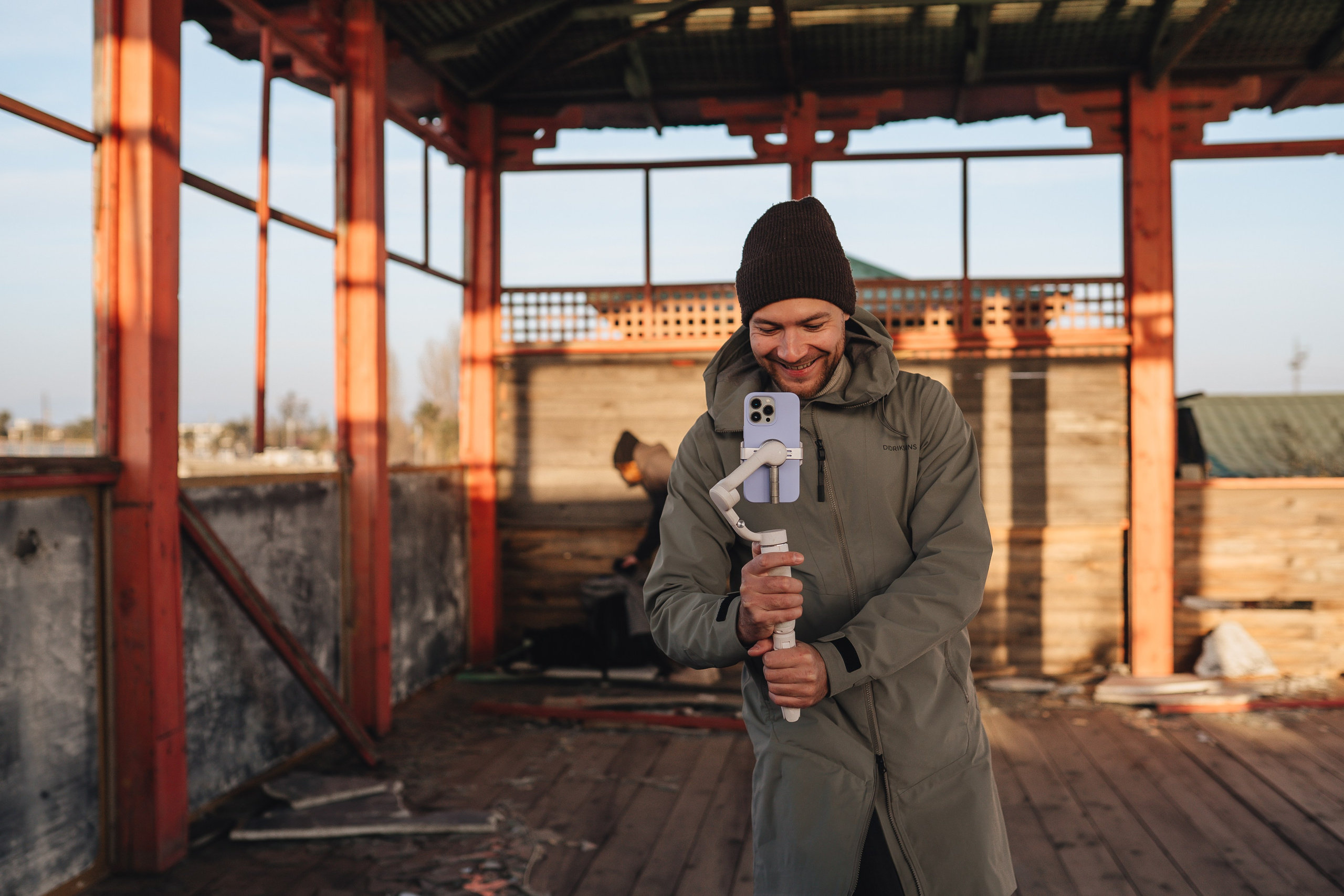 Photo backstage of clip shooting by photographer Denis Moiseev