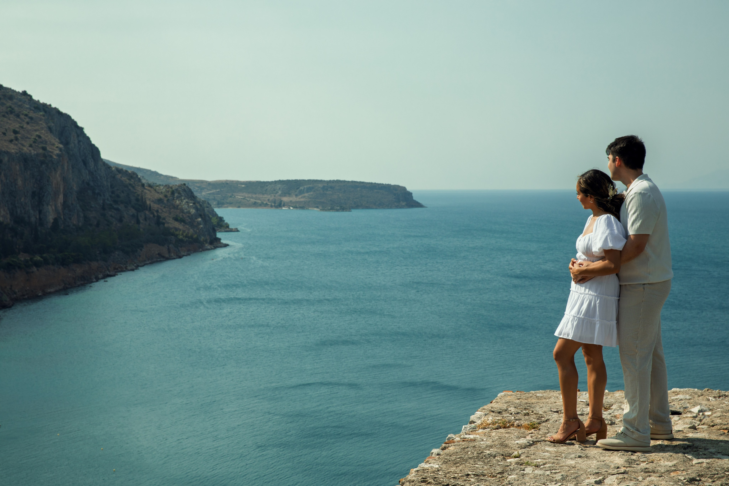 Ariana & Richard (USA). Photographer Anya Khasapi. Nafplio, Greece
