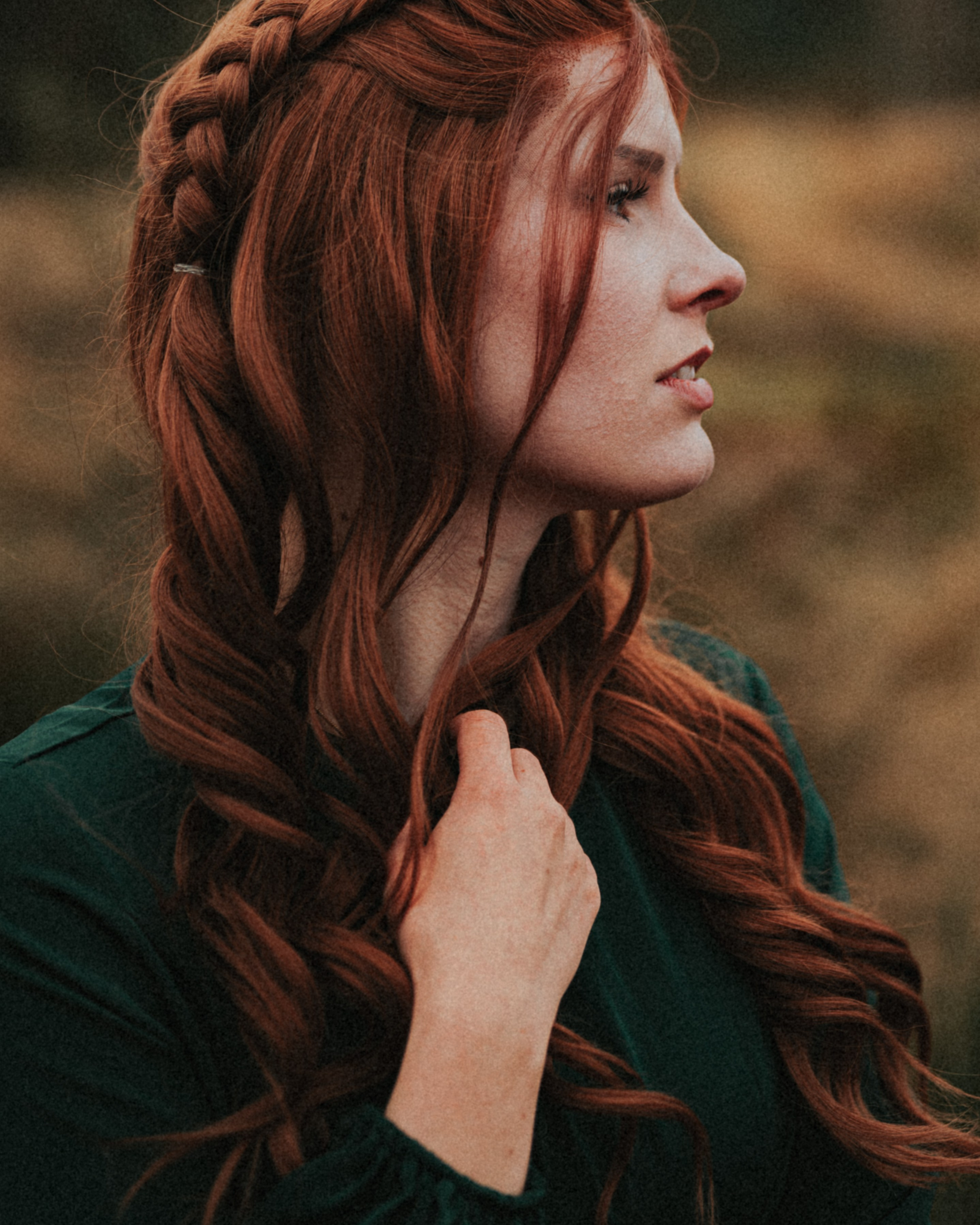 Warrior Princess Portrait Session in Heather Fields. Moth & Moss Photography