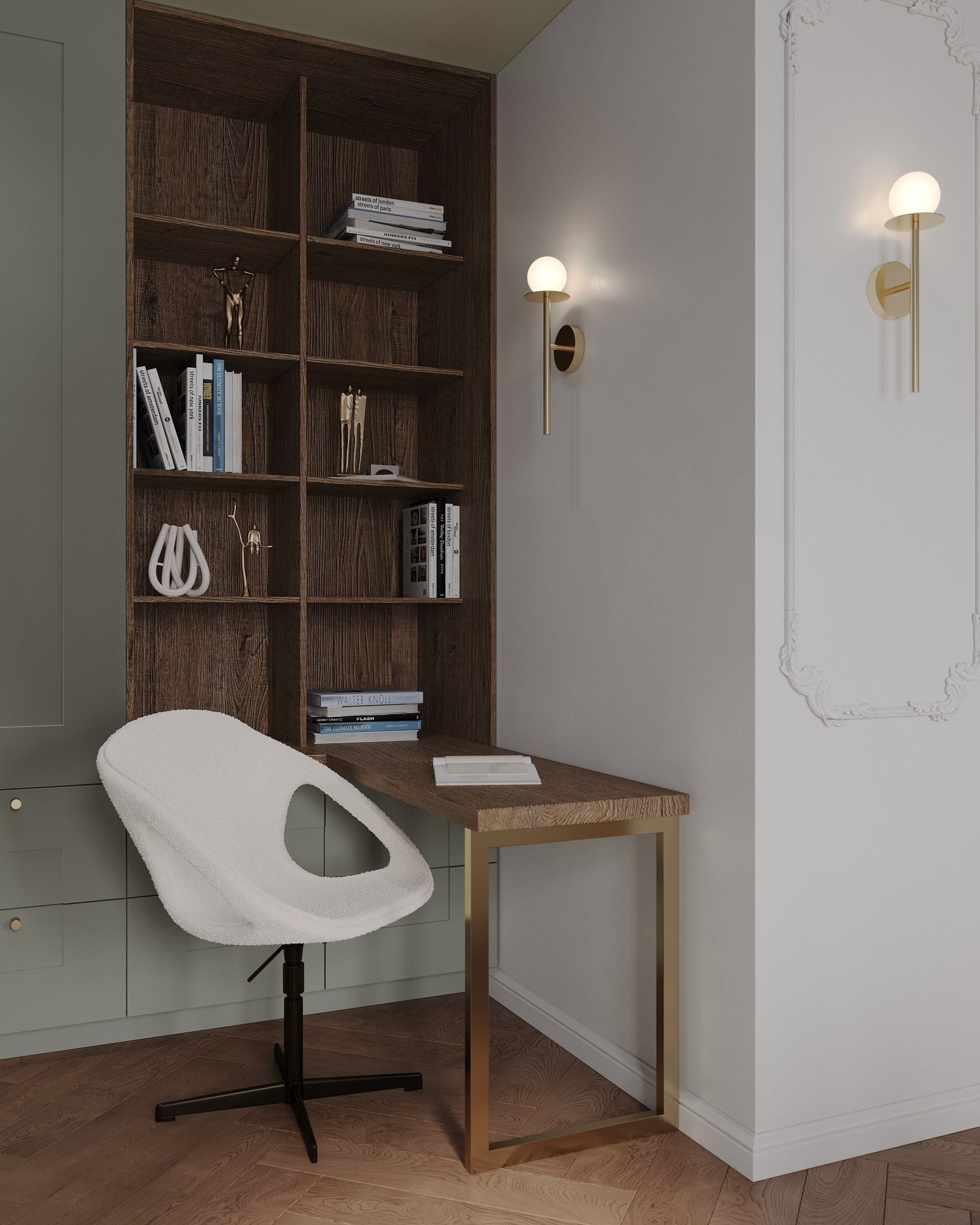 Flat of Gediminas. Simple Archs — high quality visualizations for your interior projects